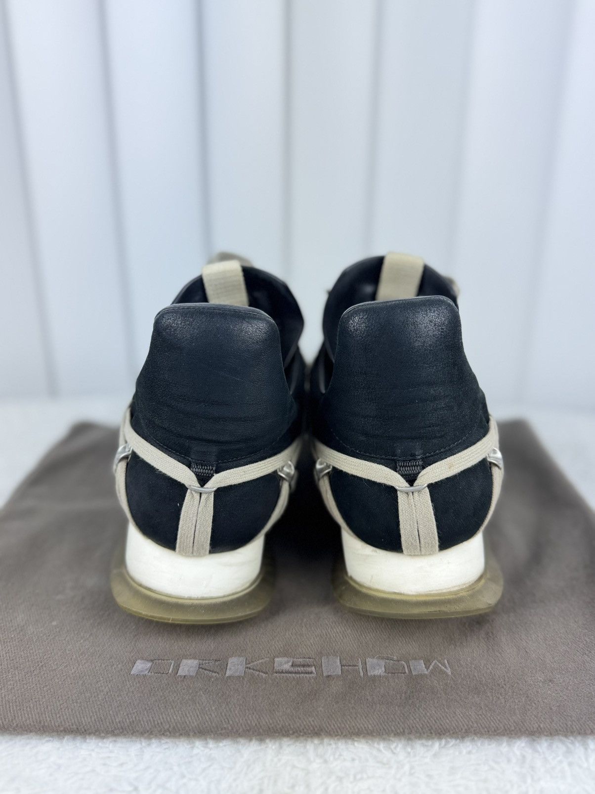 Rick Owens Rick Owens Megalace Runner – Black Size US 9 / EU 42 - 3 Thumbnail
