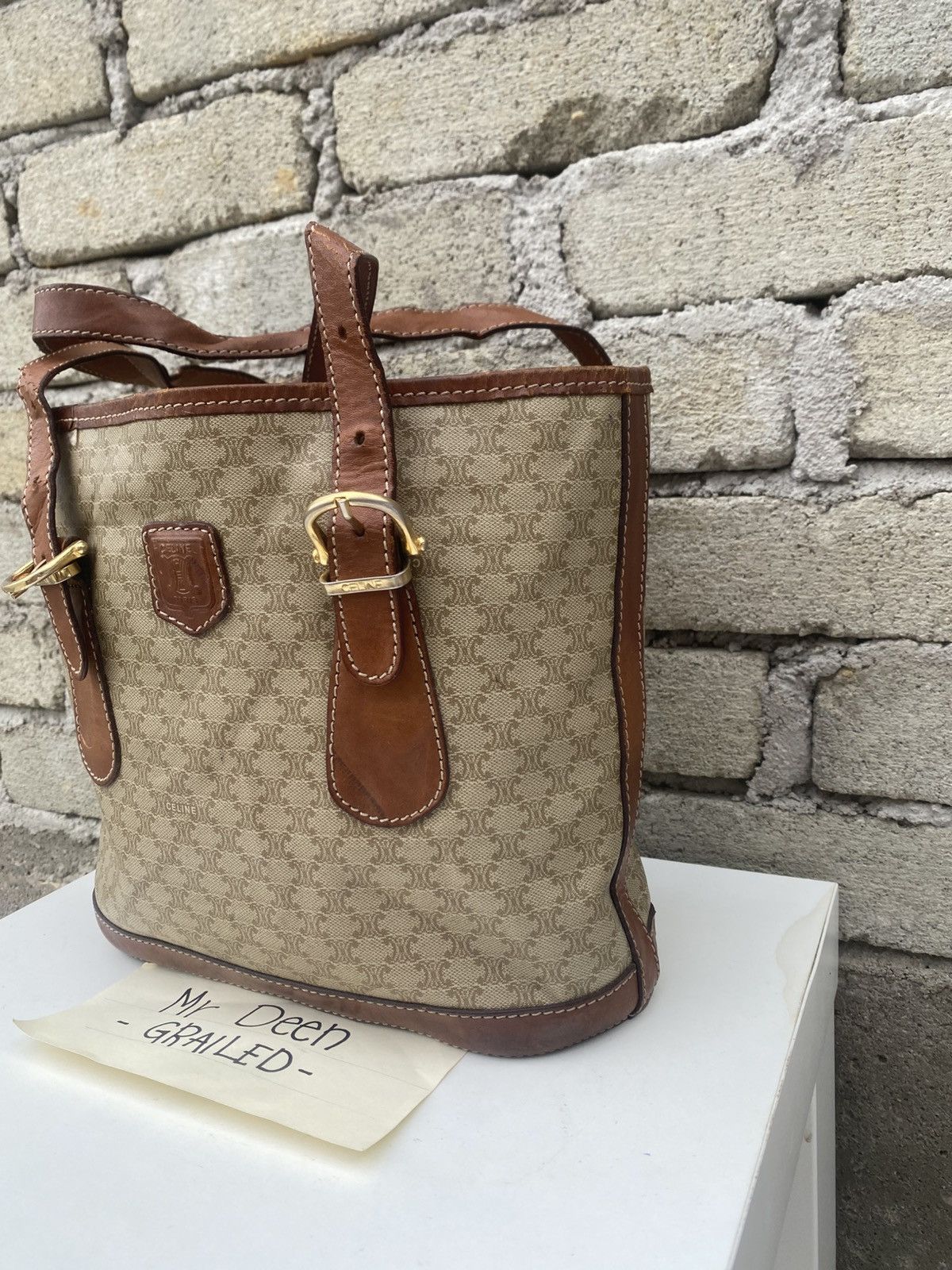 Celine Rare CELINE Monogram Handle Bag Size ONE SIZE - 5 Thumbnail
