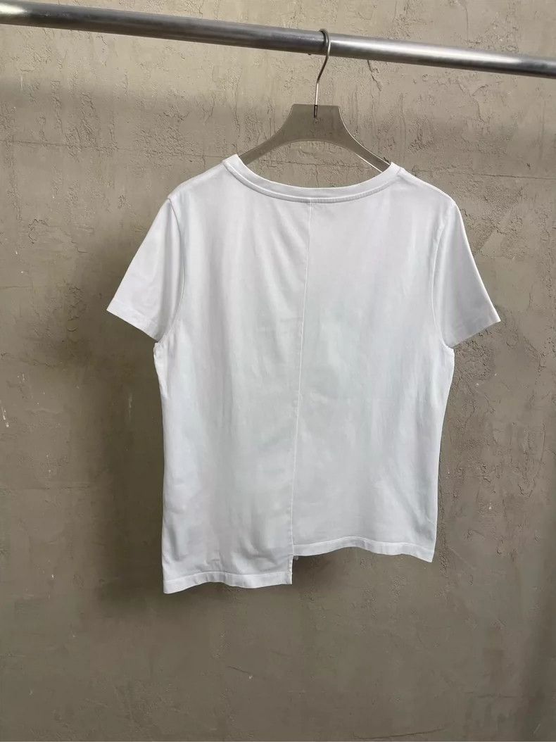 Other LOEWE White embroidered small Logo irregular bottom short Size S / US 4 / IT 40 - 2 Thumbnail