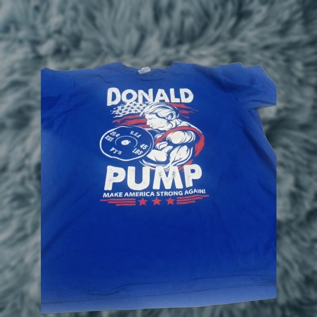 Gildan Donald Trump SS Tshirt Donald Pump Make America Strong Again Large 44" Size US L / EU 52-54 / 3 - 1 Thumbnail