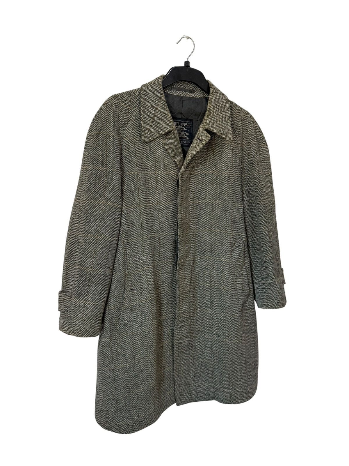 Burberry Prorsum Vintage Burberrys Prorsum Herringbone Wool Jacket Coat Size US M / EU 48-50 / 2 - 2 Thumbnail