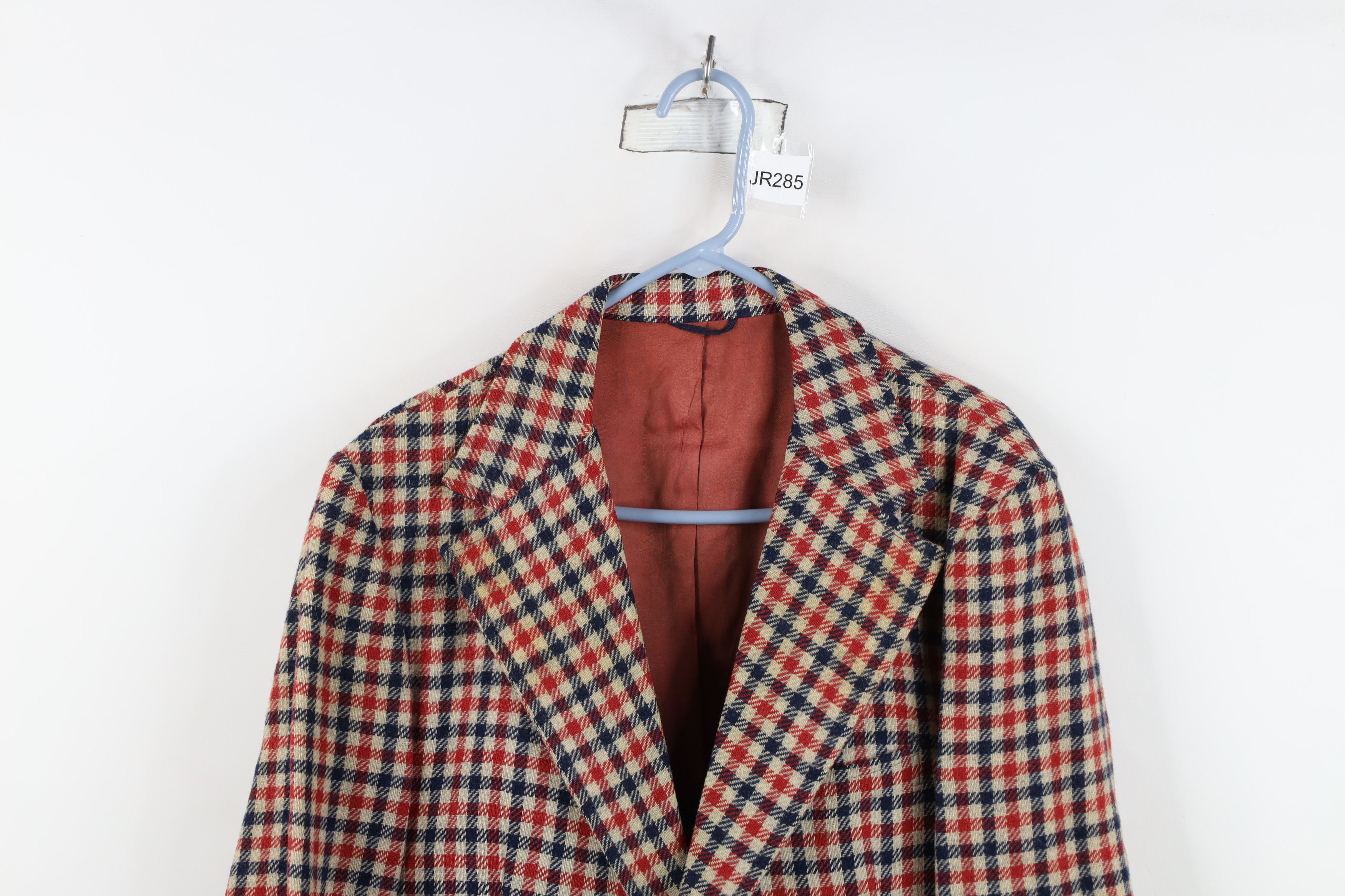 Vintage Vintage 60s 70s Rockabilly Suit Coat Blazer Jacket Plaid USA Size US XXL / EU 58 / 5 - 2 Thumbnail