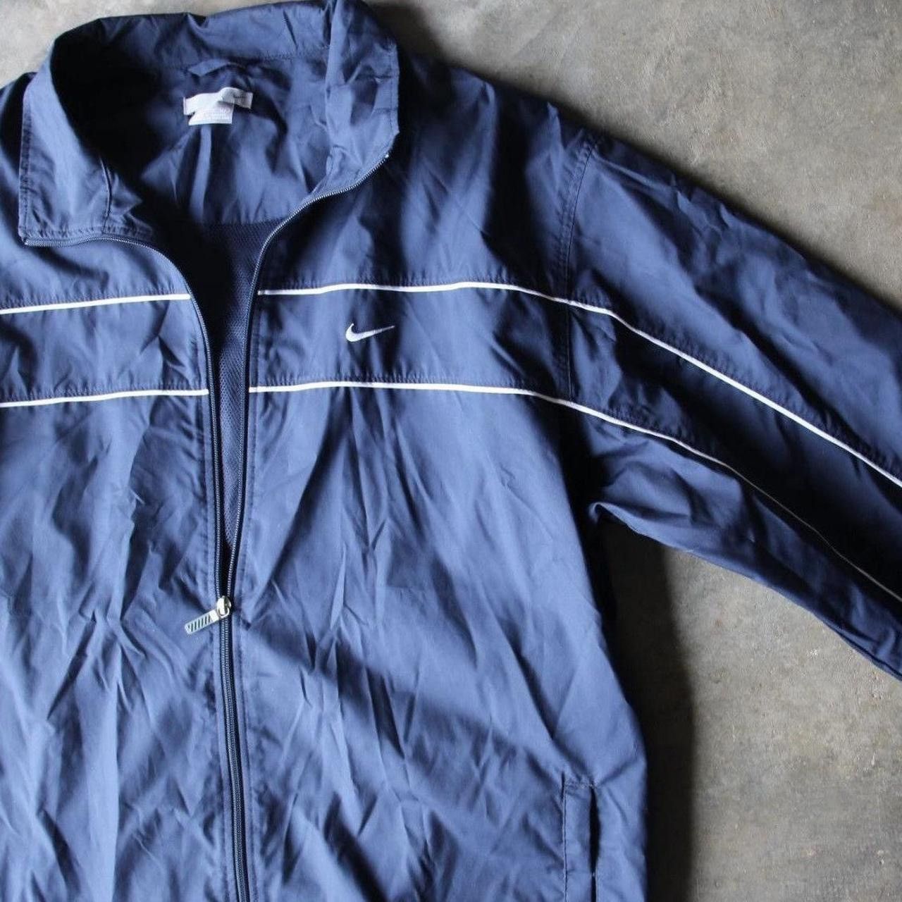 Nike Vintage Grey Tag Nike Solo Swoosh Wind Breaker Size US XL / EU 56 / 4 - 6 Thumbnail