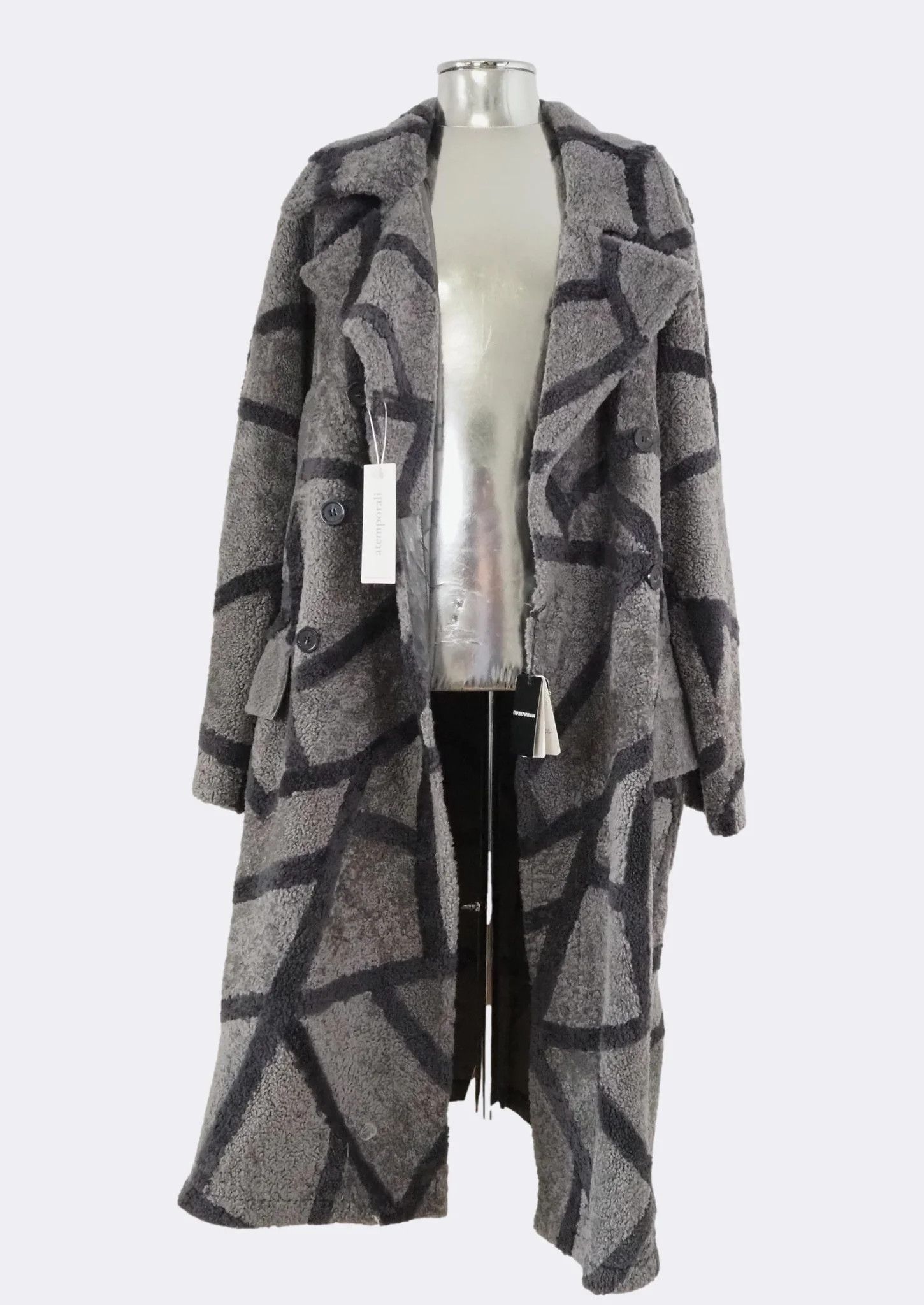 Emporio Armani Emporio Armani Reverse Shearling Leather Coat $2820 Size US M / EU 48-50 / 2 - 1 Thumbnail