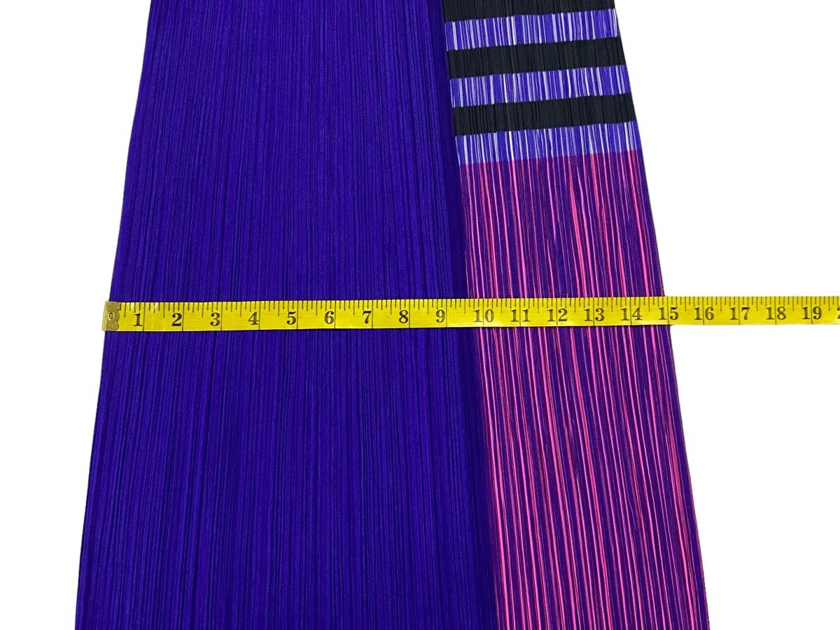 Issey Miyake Pleats Please Issey Miyake Pleated Striped Long Skirt Size 28" / US 6 / IT 42 - 5 Thumbnail