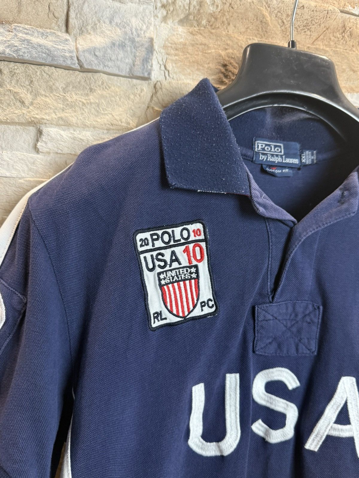 Polo Ralph Lauren 🇺🇸 Polo Ralph Laurent USA 🇺🇸 big logo polo T-shirt tee Size US L / EU 52-54 / 3 - 4 Thumbnail