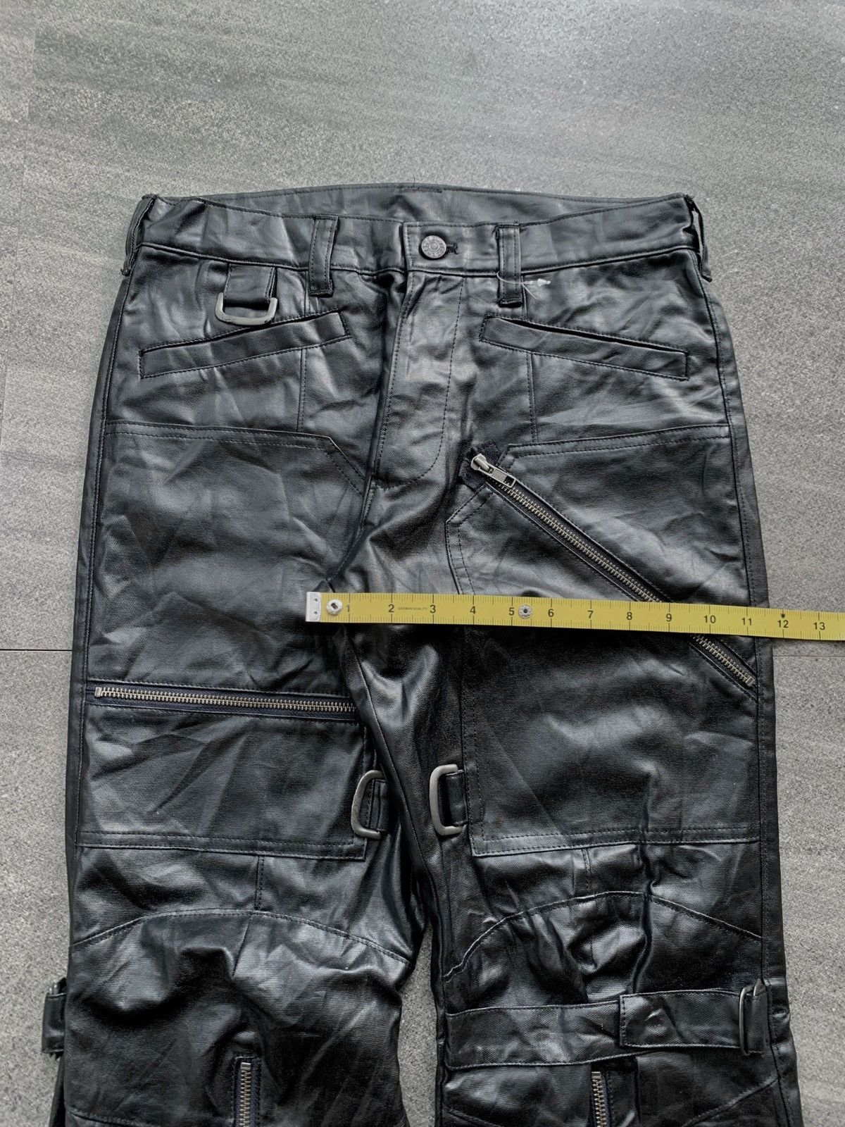 Yoshiyuki Konishi FREE TAX! Bondage Zippered Leather Flared Pants Size US 30 / EU 46 - 16 Thumbnail