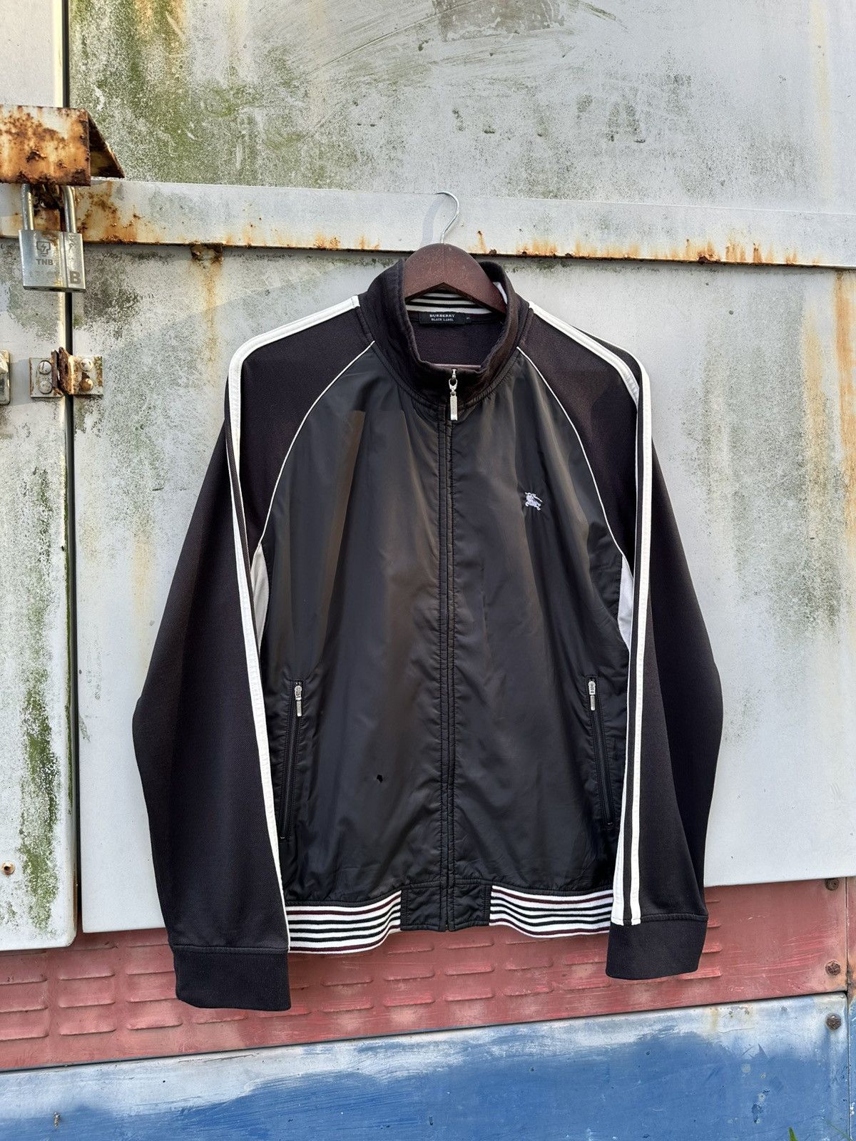 Burberry 👹Burberry Black Label Track Jacket Size US L / EU 52-54 / 3 - 3 Thumbnail