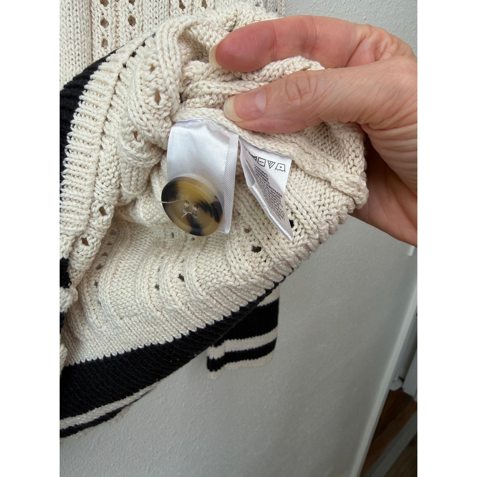 Sanctuary Sanctuary Sport Stripe Cream Black Cardigan US XS Size XS / US 0-2 / IT 36-38 - 11 Thumbnail