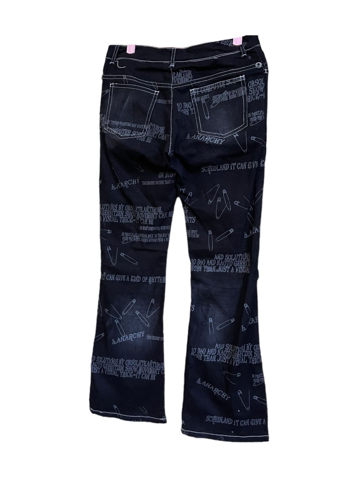 Seditionaries H.Anarchyism for Plus Punk Flare Jeans Size US 32 / EU 48 - 13 Thumbnail