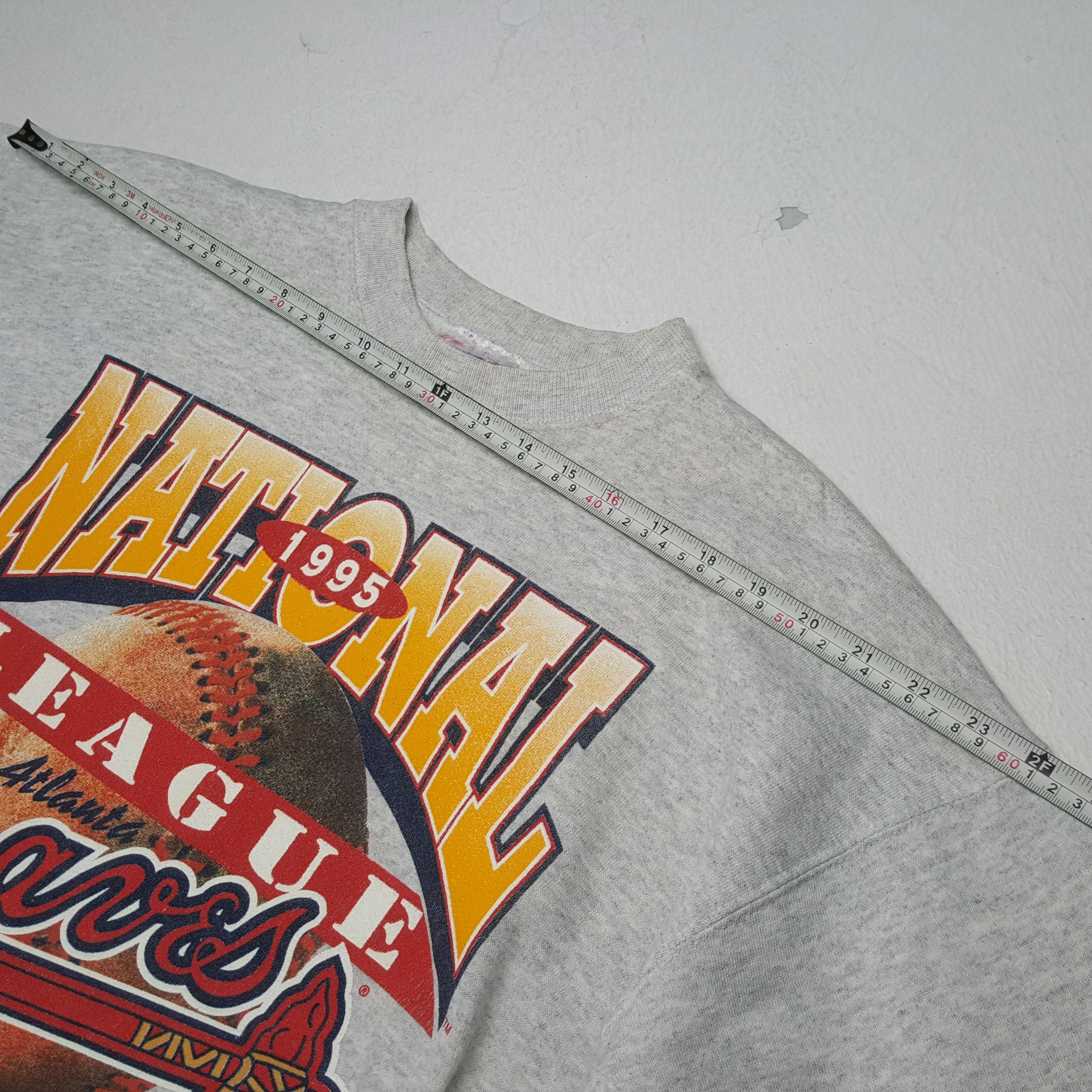 MLB × Vintage ATLANTA BRAVES Baseball Team MLB Vintage Sweatshirt Size US L / EU 52-54 / 3 - 4 Thumbnail