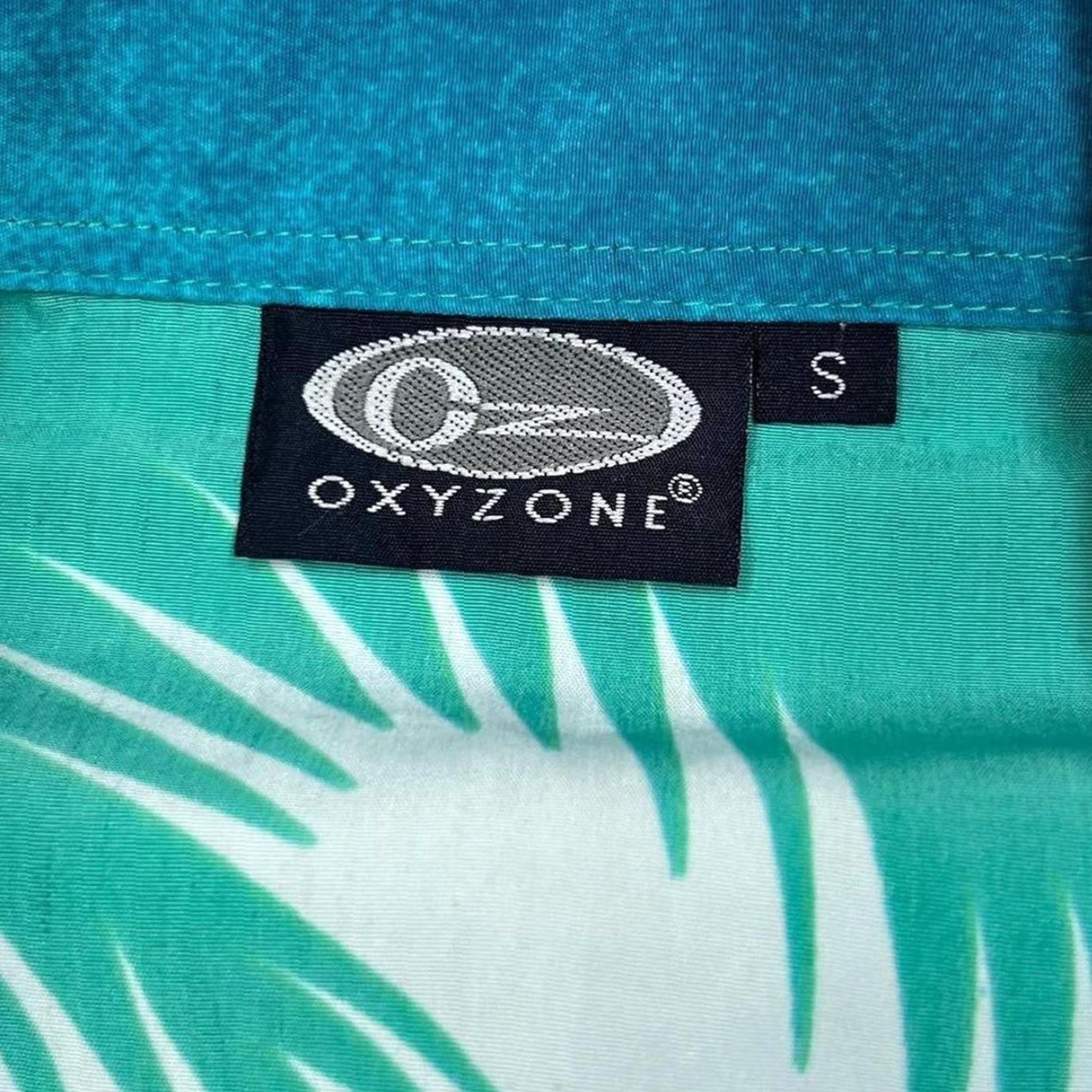 Vintage Oxyzone Hawaiian Tropical Patterned All-Over Print Polyester Shirt Small M L - Mens Button-Up Short Sleeve Collared Casual 90s Size US S / EU 44-46 / 1 - 3 Thumbnail