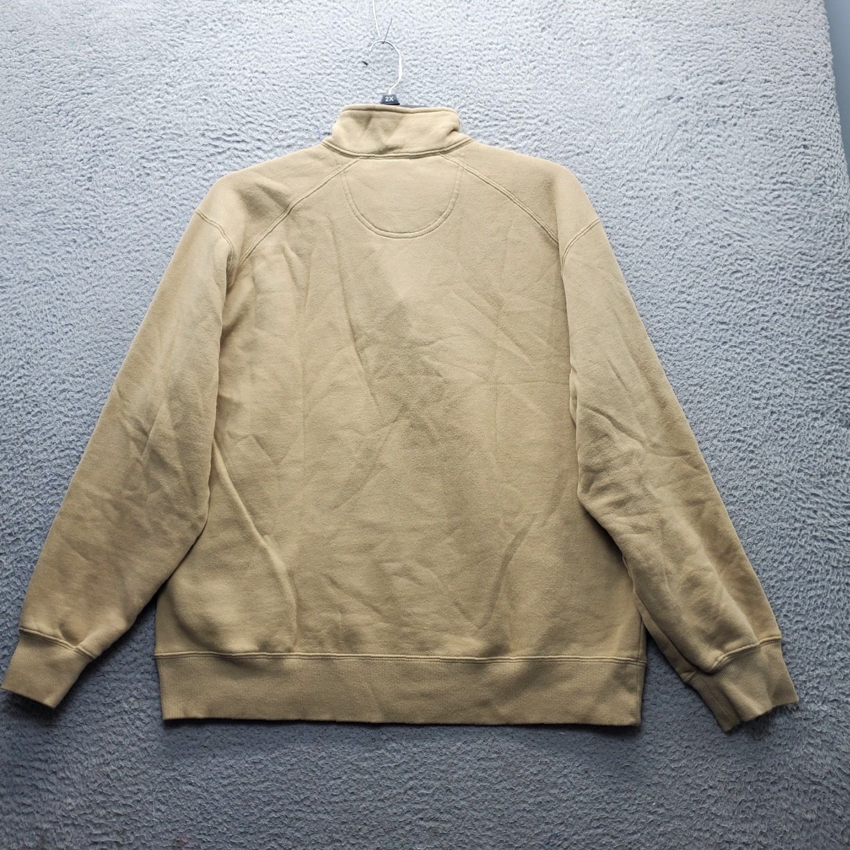 Izod IZOD Sweatshirt Mens XL Brown Embroidered Logo Raglan Sleeve 1/4 Zip Size US XL / EU 56 / 4 - 2 Thumbnail