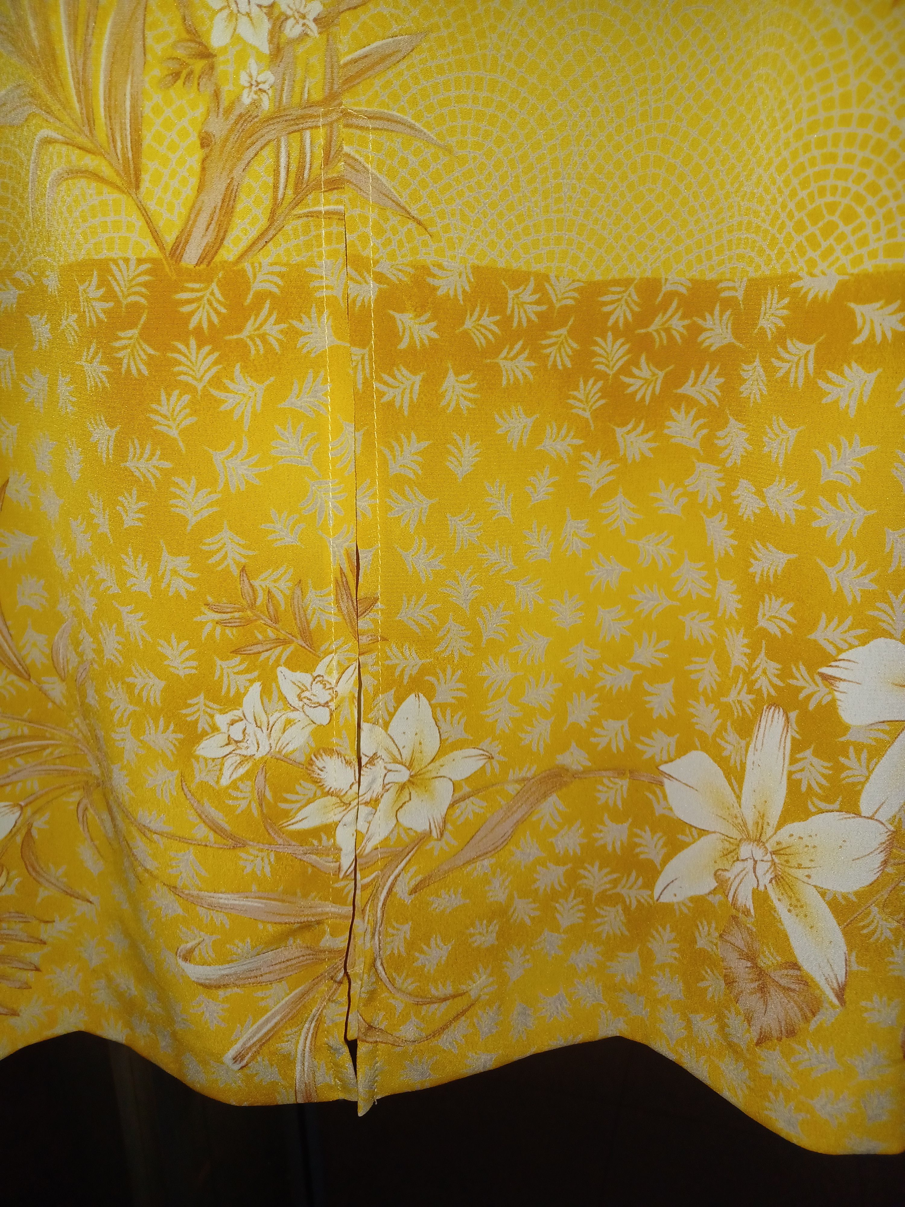 Other Two Twenty Vintage Maxi Dress Medium Yellow Size M / US 6-8 / IT 42-44 - 5 Thumbnail