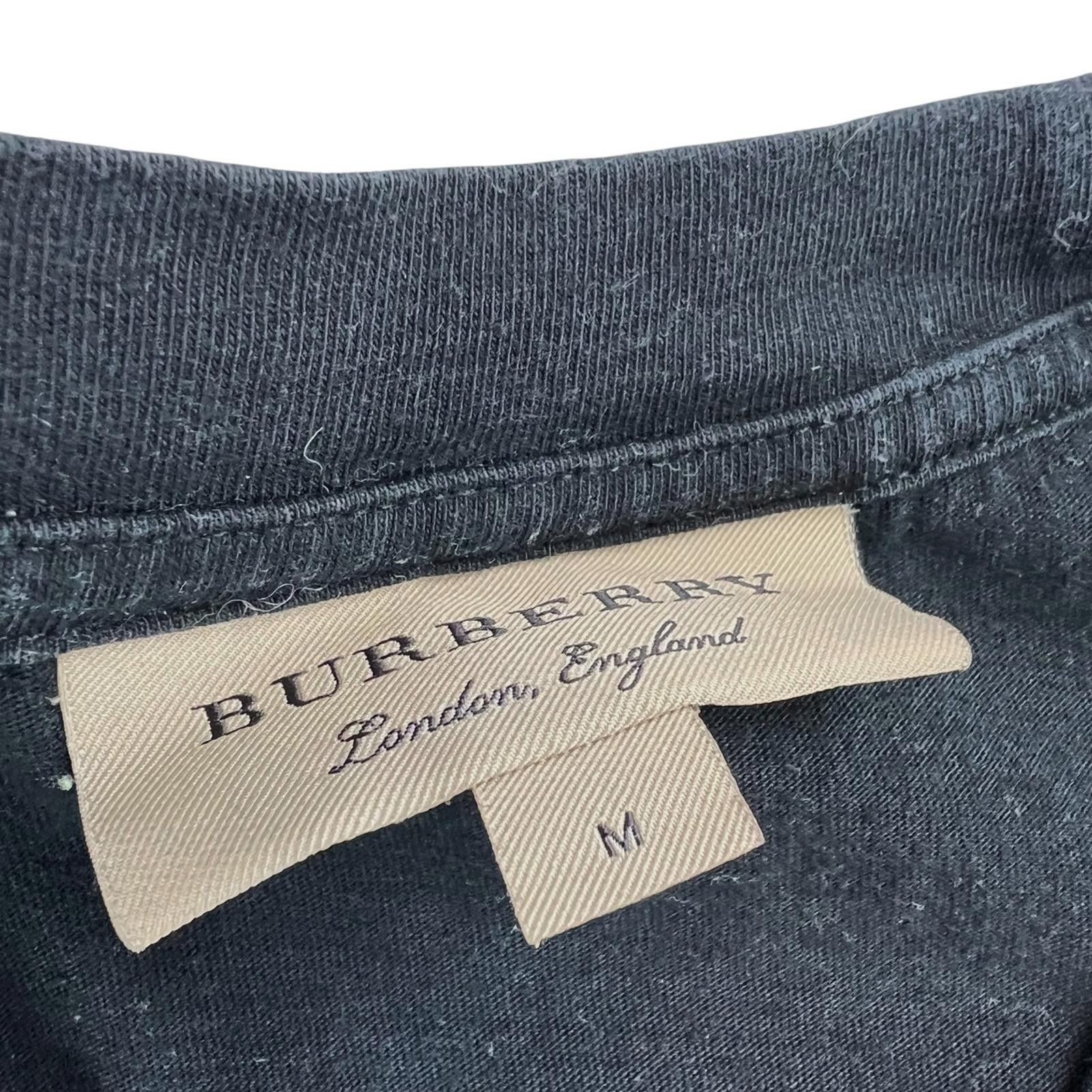 Burberry Burberry Archive Logo Embroidered Black T Shirt Size US M / EU 48-50 / 2 - 4 Thumbnail