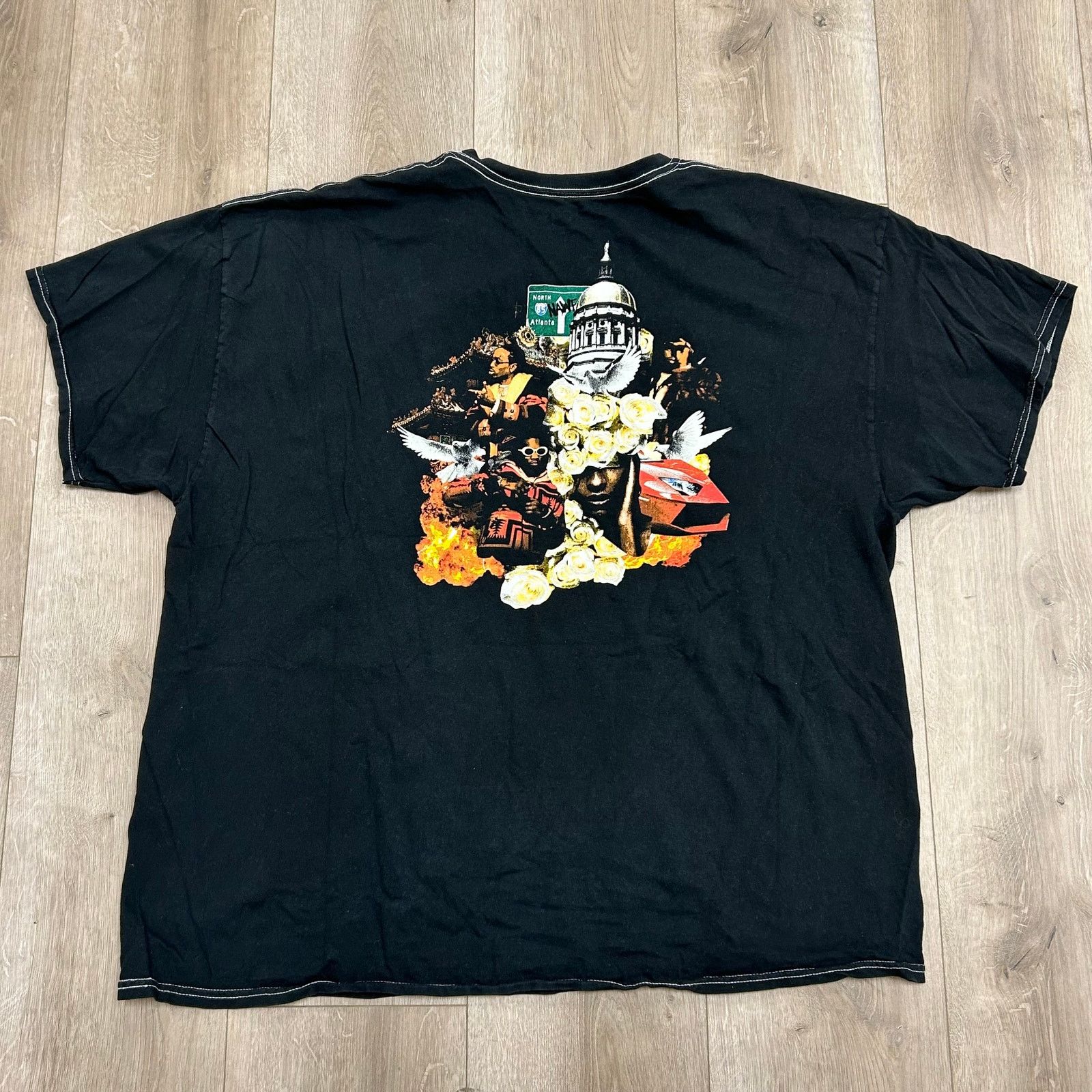 Stussy 2017 Culture Migos Merch Black Tee T Shirt size XL B9 Size US XL / EU 56 / 4 - 3 Thumbnail