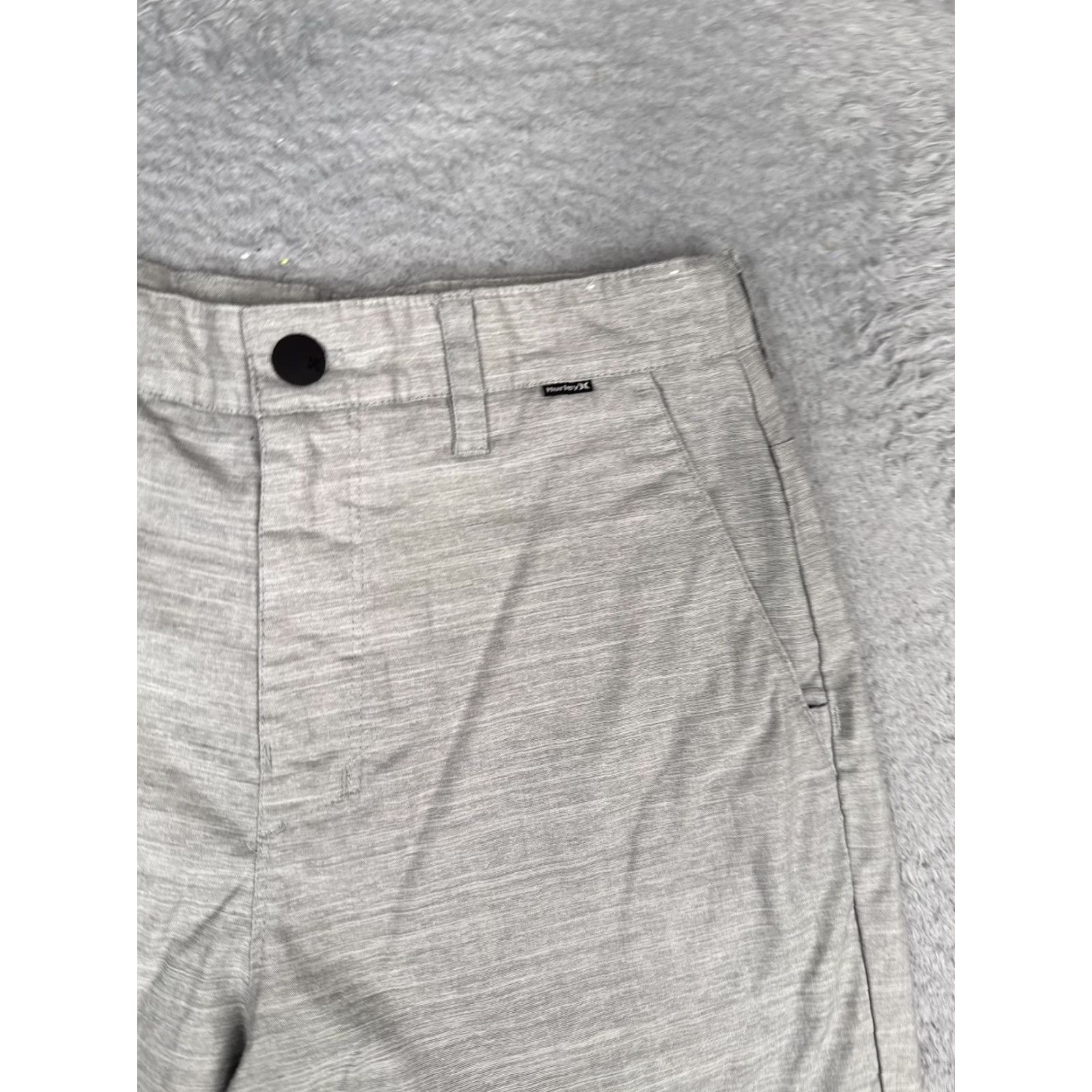 Hurley Hurley Shorts Mens 28 Gray Chino Flat Front 10 Inseam Quick Dry H2O-Dri Summer Size US 28 / EU 44 - 5 Thumbnail