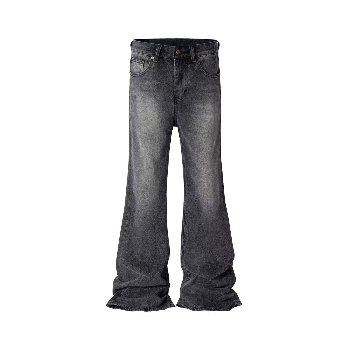 Designer × Vintage Streetwear Design Retro Baggy Hole Jeans Size US 33 - 1 Thumbnail