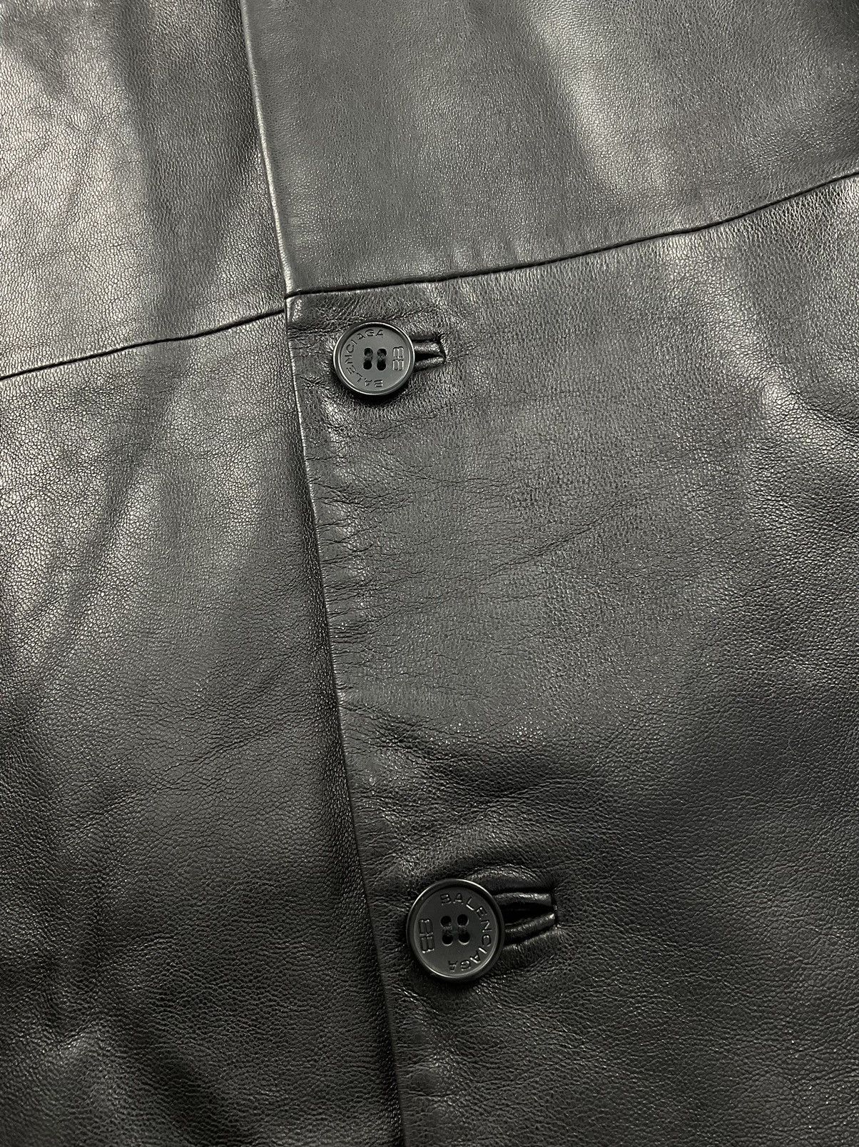 Balenciaga Vintage Balenciaga Leather Jacket Size US XL / EU 56 / 4 - 6 Thumbnail