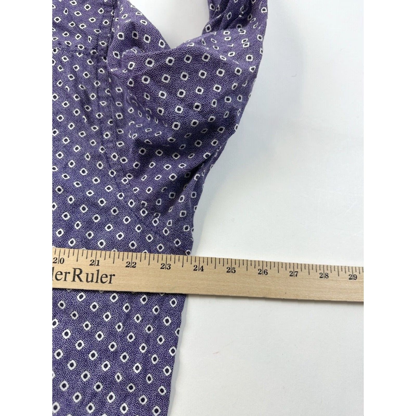 BUGATCHI Bugatchi Shirt Men’s Large Purple Polka Dots Button Up Uomo Size US M / EU 48-50 / 2 - 6 Thumbnail