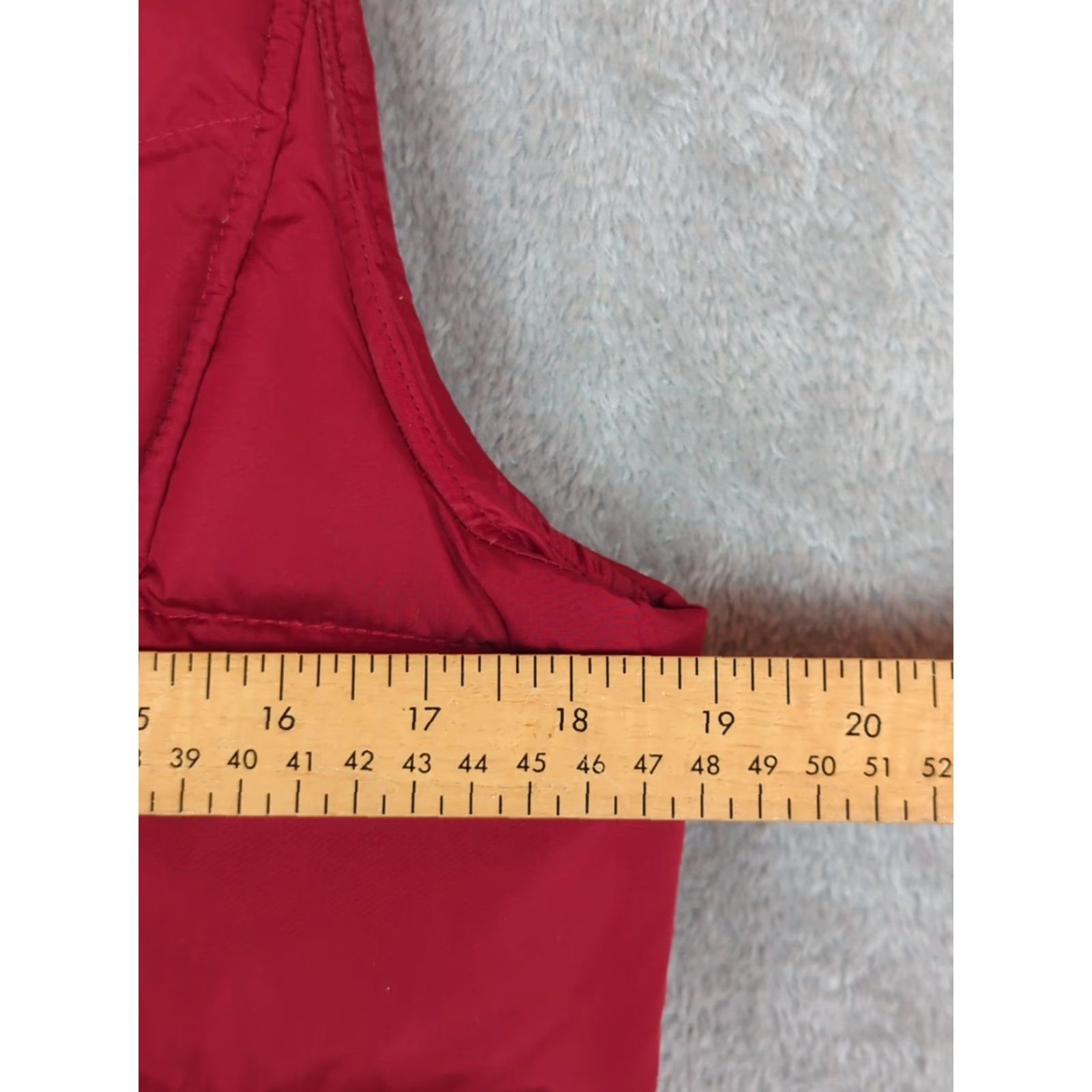 Lands' End Lands' End Women's Puffer Vest Red Full Zip Down Sz S Tall Casual Travel Size S / US 4 / IT 40 - 7 Thumbnail
