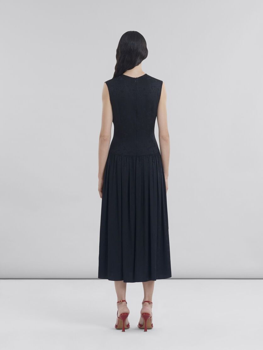 Marni o1f1d3z0326 Jacquard Midi Dress in Black Size M / US 6-8 / IT 42-44 - 3 Thumbnail