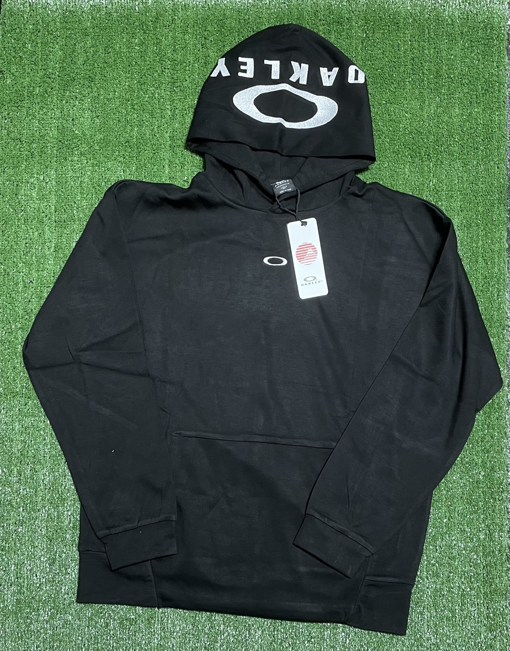 Oakley NWT Oakley Men's Medium Black Loose Fit Hoodie Graphic Hood Size US M / EU 48-50 / 2 - 2 Thumbnail