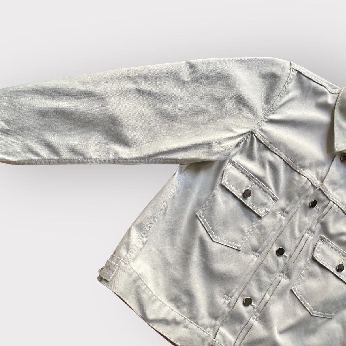 Comme des Garcons White Water-Resistant Pleated Jacket Size US M / EU 48-50 / 2 - 6 Thumbnail