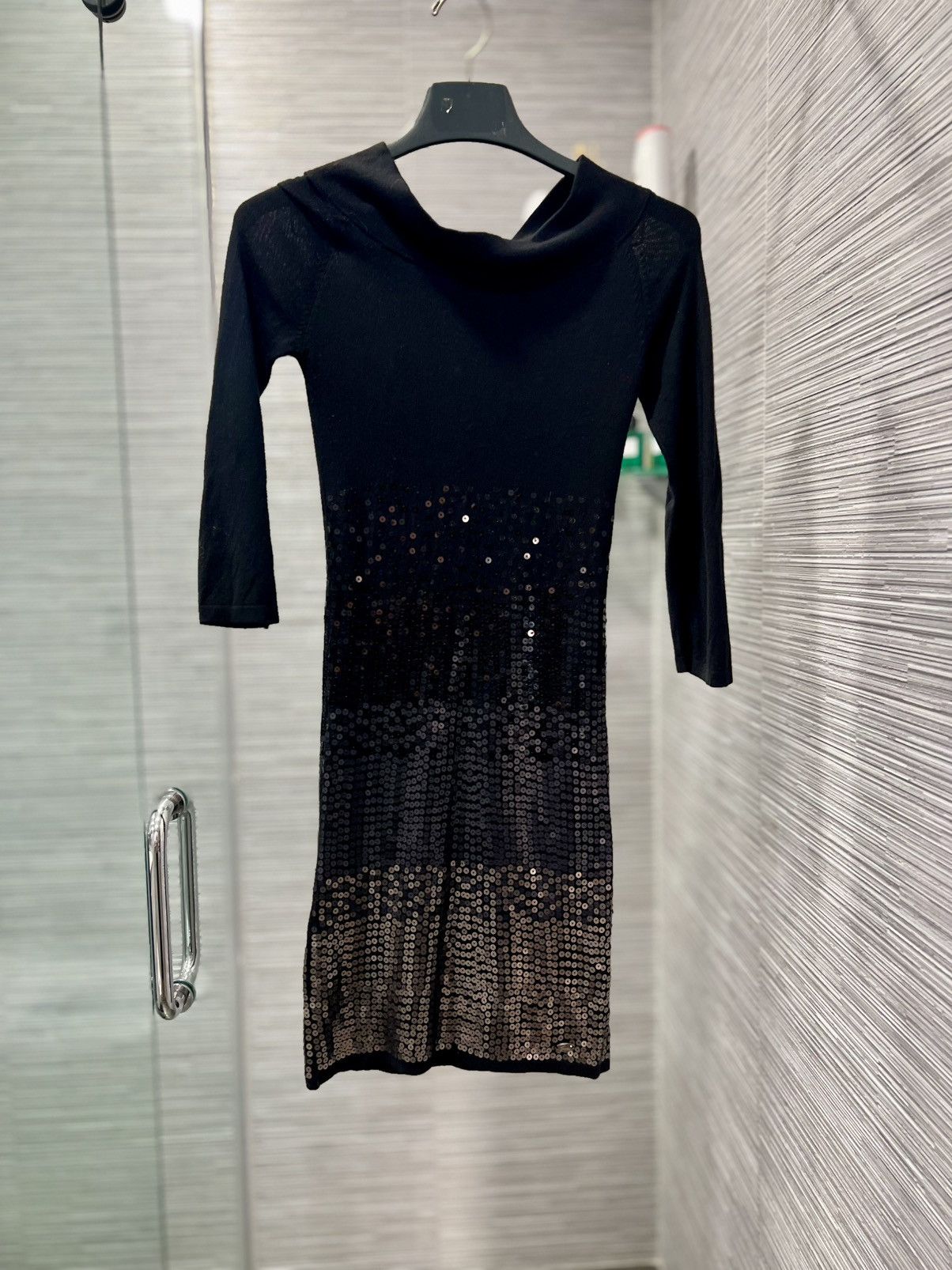 Guess GUESS Women Black Long Sleeve Off Shoulder Above The Knee Size XS / US 0-2 / IT 36-38 - 3 Thumbnail