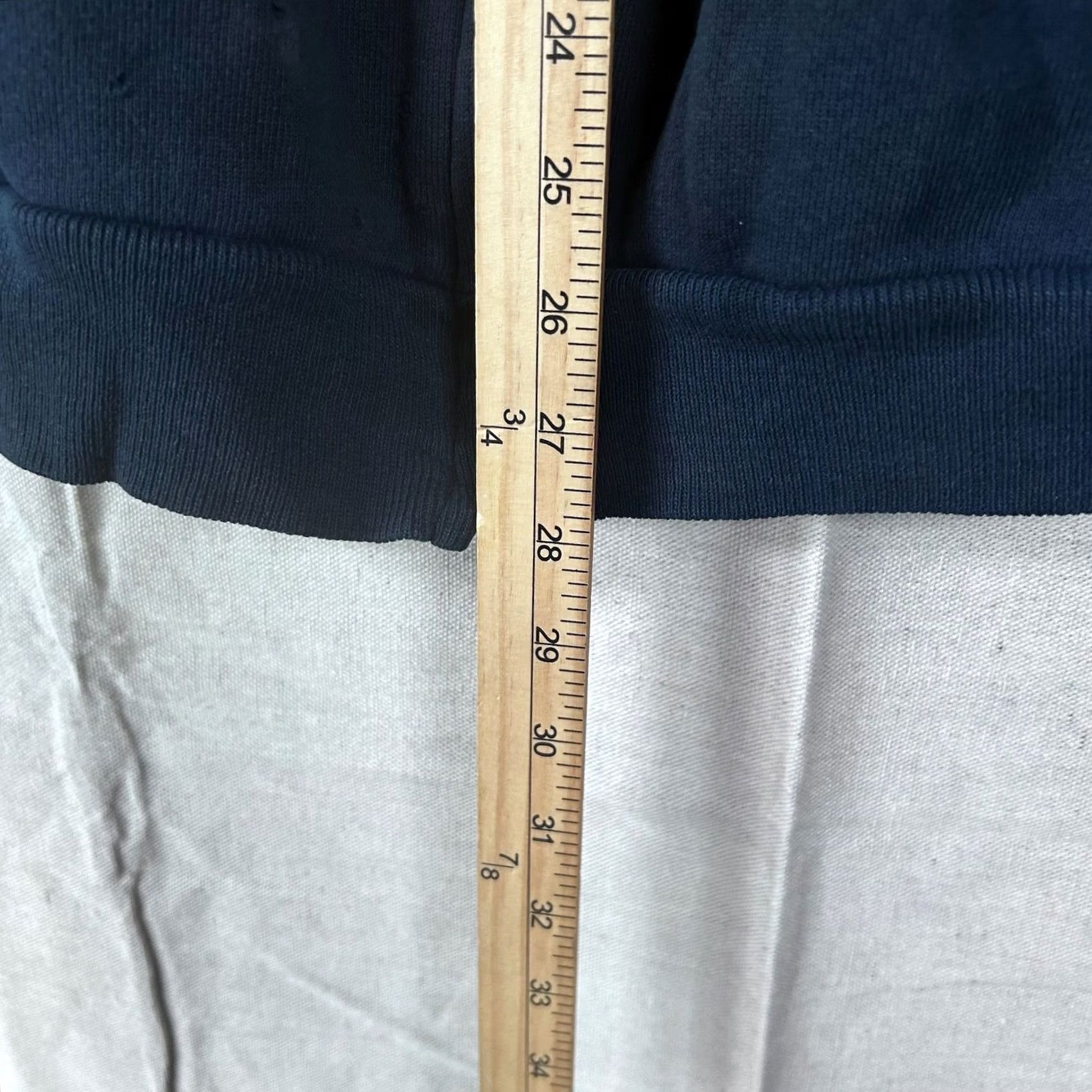 Hanes VINTAGE Hanes Full Zip Hoodie Navy Blue XL Men Hoodie Regular Fit Size US XL / EU 56 / 4 - 5 Thumbnail
