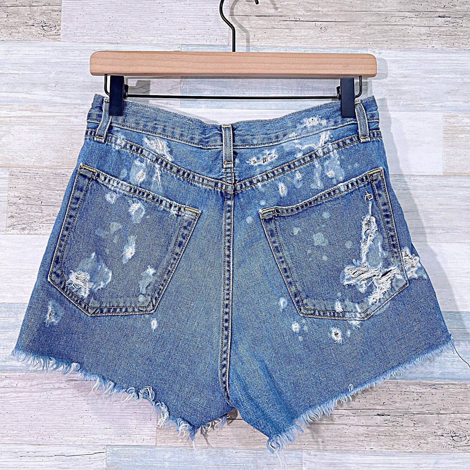 Rag & Bone RAG & BONE Justine Distressed Jean Shorts Womens 28 Size 28" / US 6 / IT 42 - 4 Thumbnail