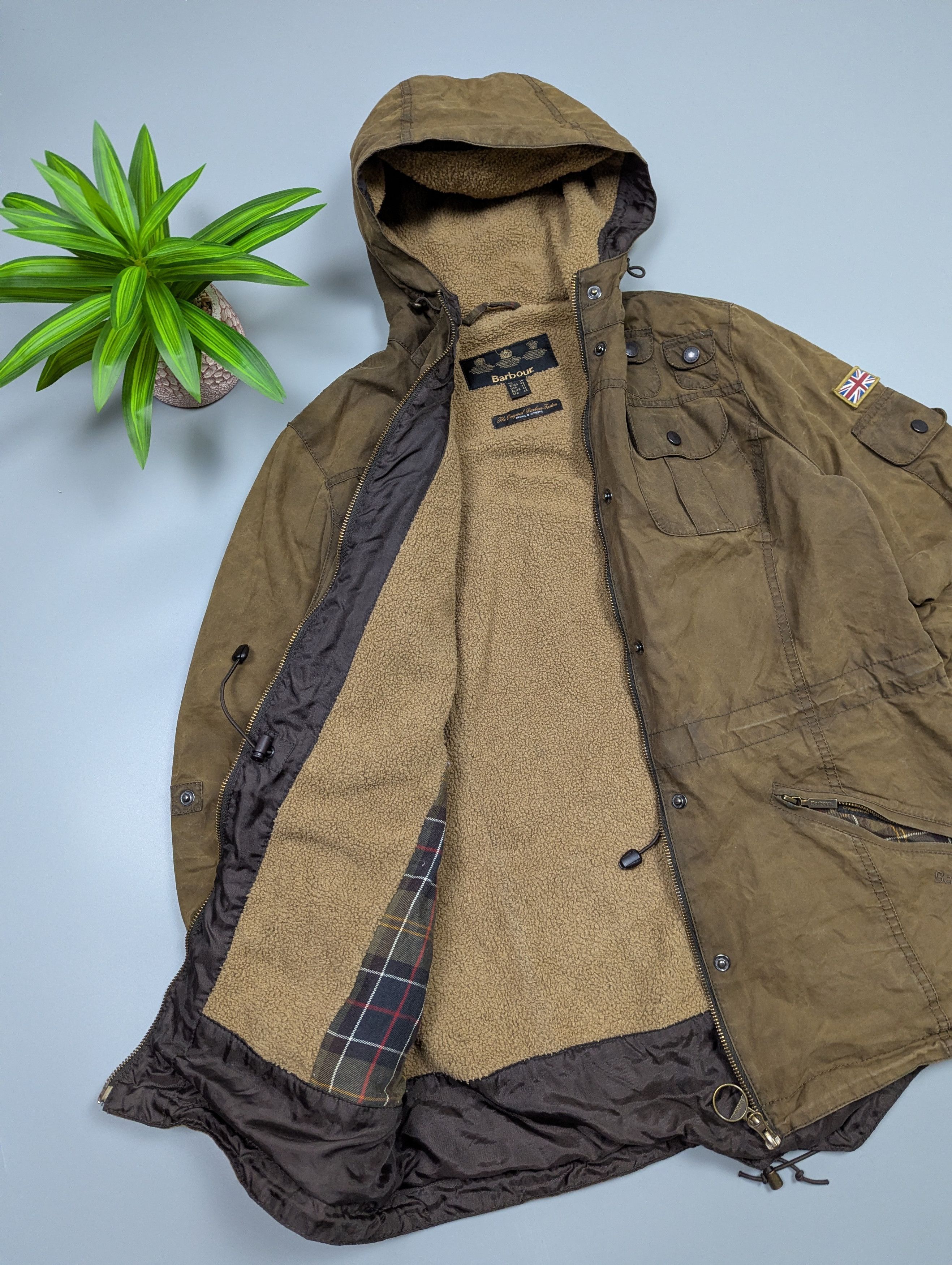 Barbour Barbour Vintage Winter Force Waxed Parka Jacket Olive US12 Size XL / US 12-14 / IT 48-50 - 10 Thumbnail