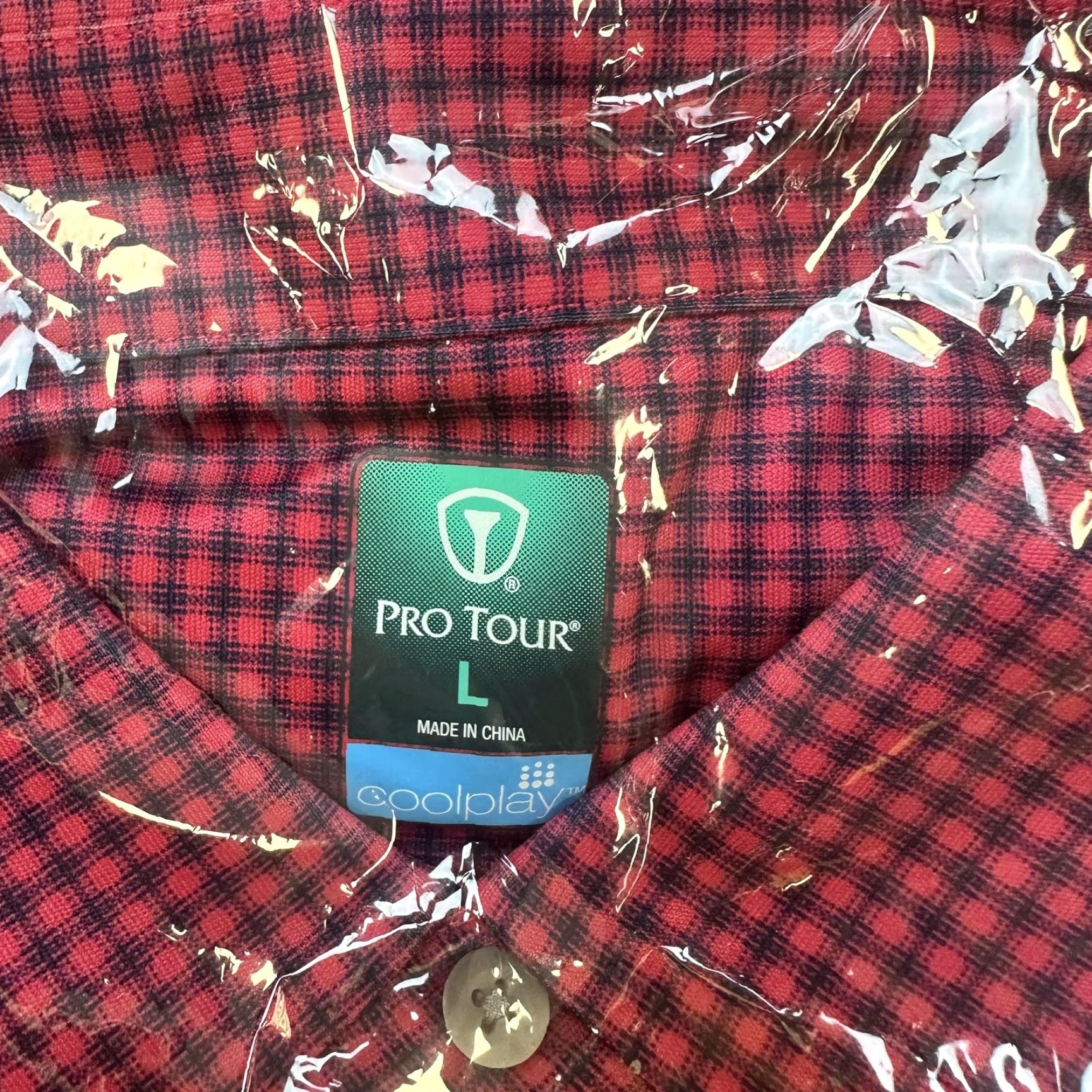 Vintage Pro Tour Polo Shirt Mens Large Red Plaid Golf Motionplay Coolplay Sunplay Polyester Short Sleeve Collared Polo Shirt Vintage No Size US L / EU 52-54 / 3 - 5 Thumbnail