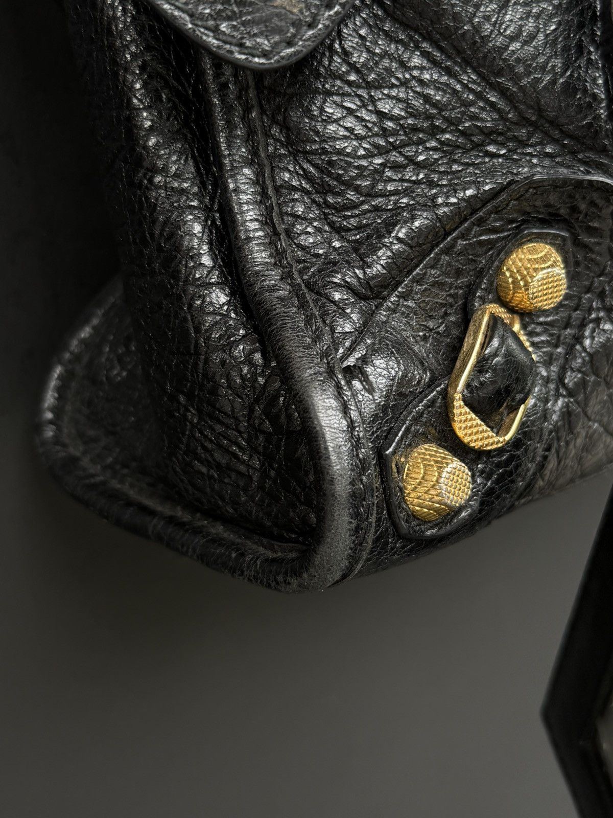 Balenciaga Balenciaga - Black Gold Mini City Bag Size ONE SIZE - 10 Thumbnail