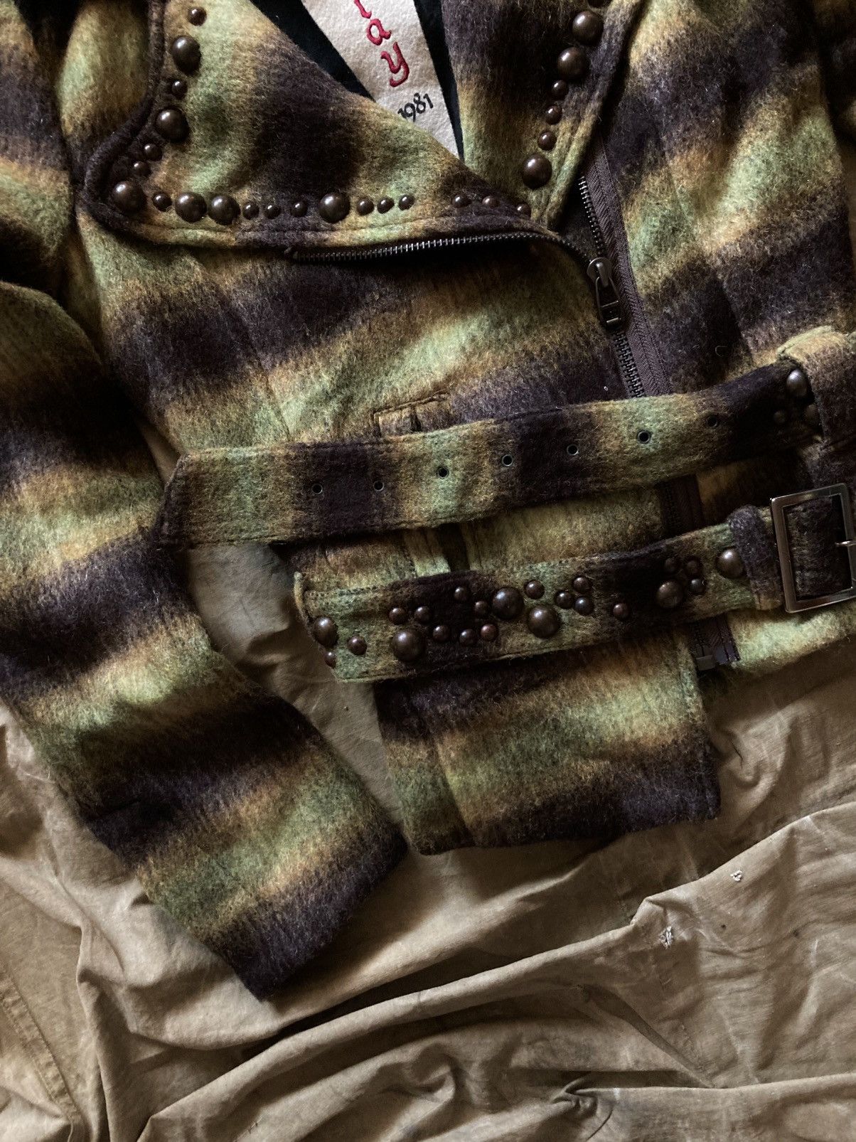 Replay Replay 1981 Wool and Mohair Biker Jacket Women’s Size M Size M / US 6-8 / IT 42-44 - 3 Thumbnail