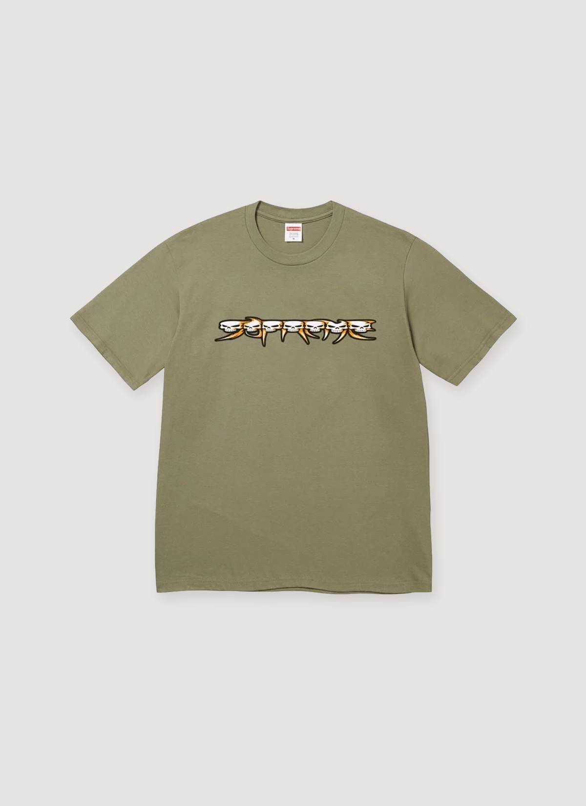 トップス Supreme Skulls Spellout Tee Light Olive Supreme Skulls Spellout Tee | Grailed