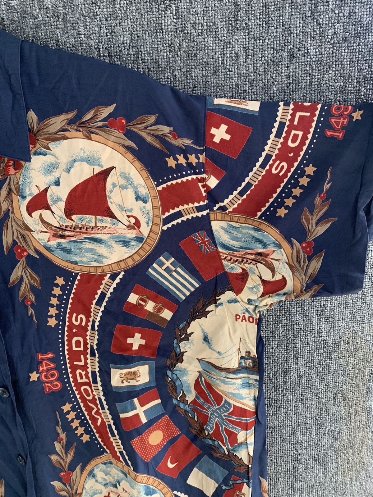 Other Pagoeld Silk Shirt Flags & Chips Full Printed Size US M / EU 48-50 / 2 - 7 Thumbnail