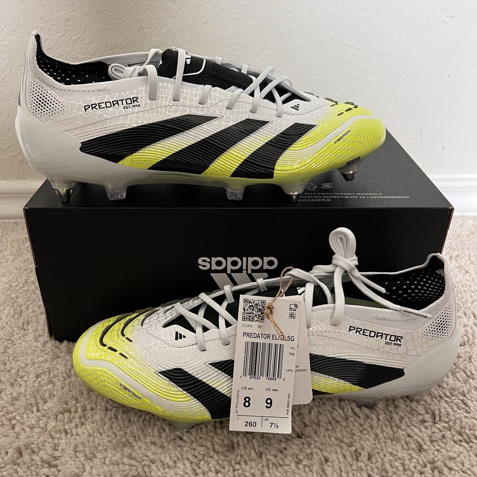 Adidas Adidas Predator Elite FG Radiant Blaze Pack Cleat Size 8 NWT Size US 8 / EU 41 - 1 Thumbnail