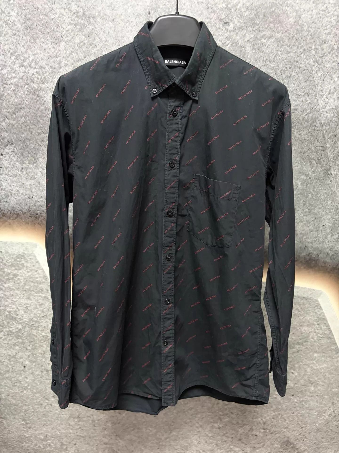 Balenciaga Balenciaga弹幕 Long Sleeve Shirt 37 Italy Size US XS / EU 42 / 0 - 1 Thumbnail