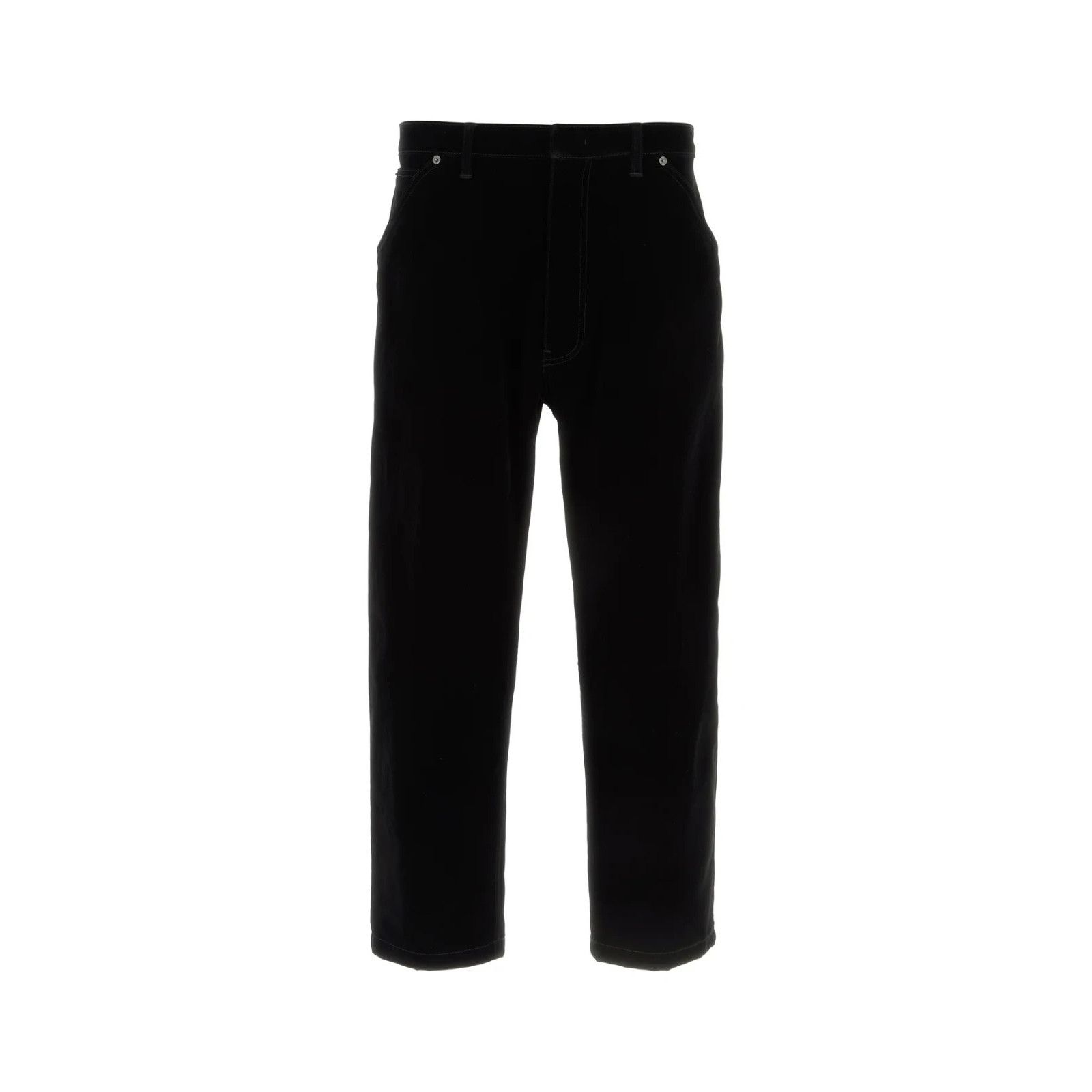 Prada PRADA Black Velvet Denim Pants New & Authentic (Men's size:U Size US 32 / EU 48 - 1 Thumbnail