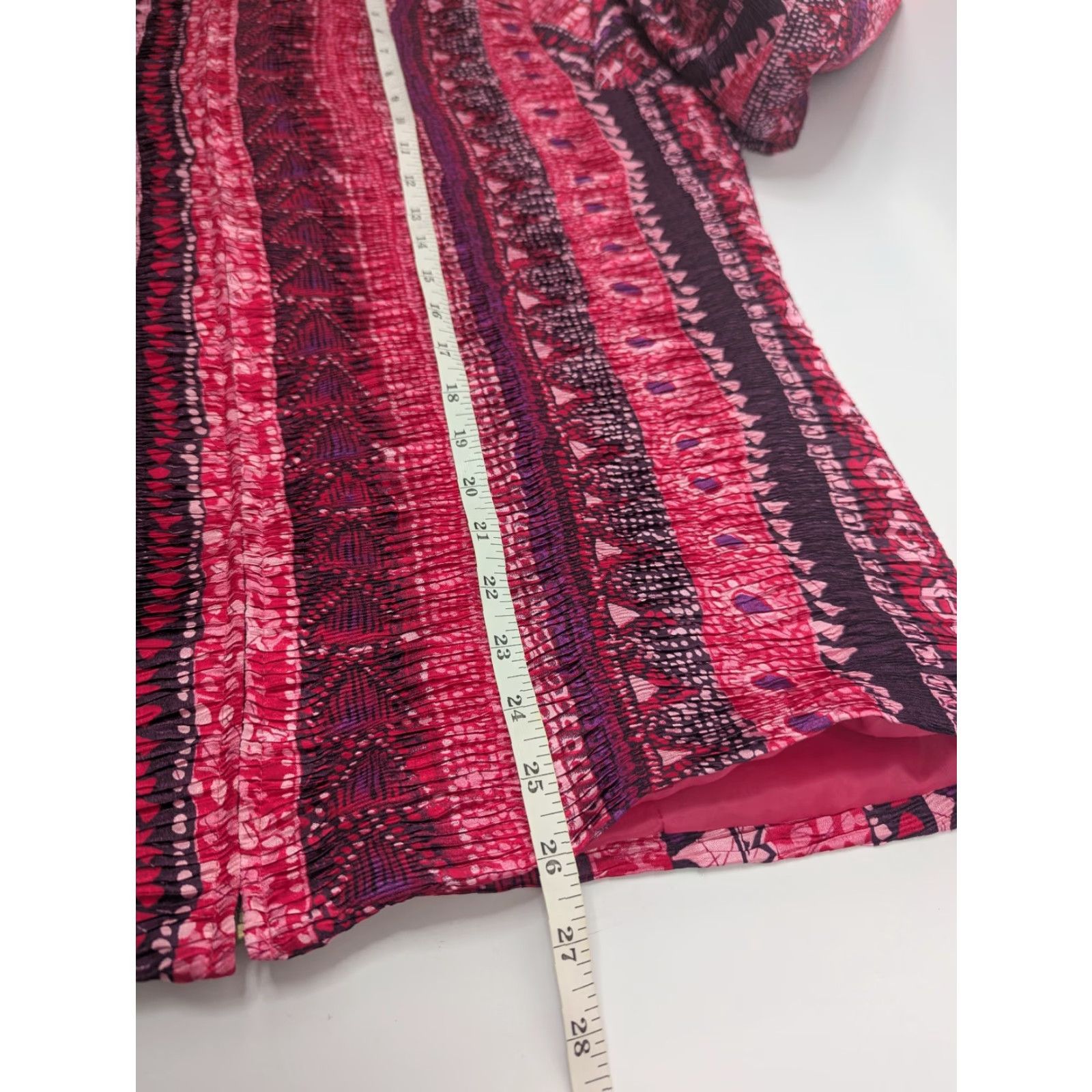 Coldwater Creek Coldwater Creek Jacket Coat Large Zip Long Sleeve Multicolor Polyester Lined Plisse/Micropleat Size L / US 10 / IT 46 - 6 Thumbnail
