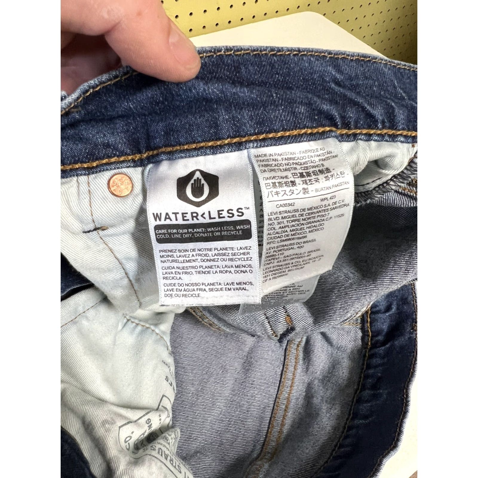 Levi's LEVI'S 512 Premium Jeans Slim Tapered Black Denim Mens 34x34 34 34in Inseam Slim Regular Size US 34 / EU 50 - 7 Thumbnail