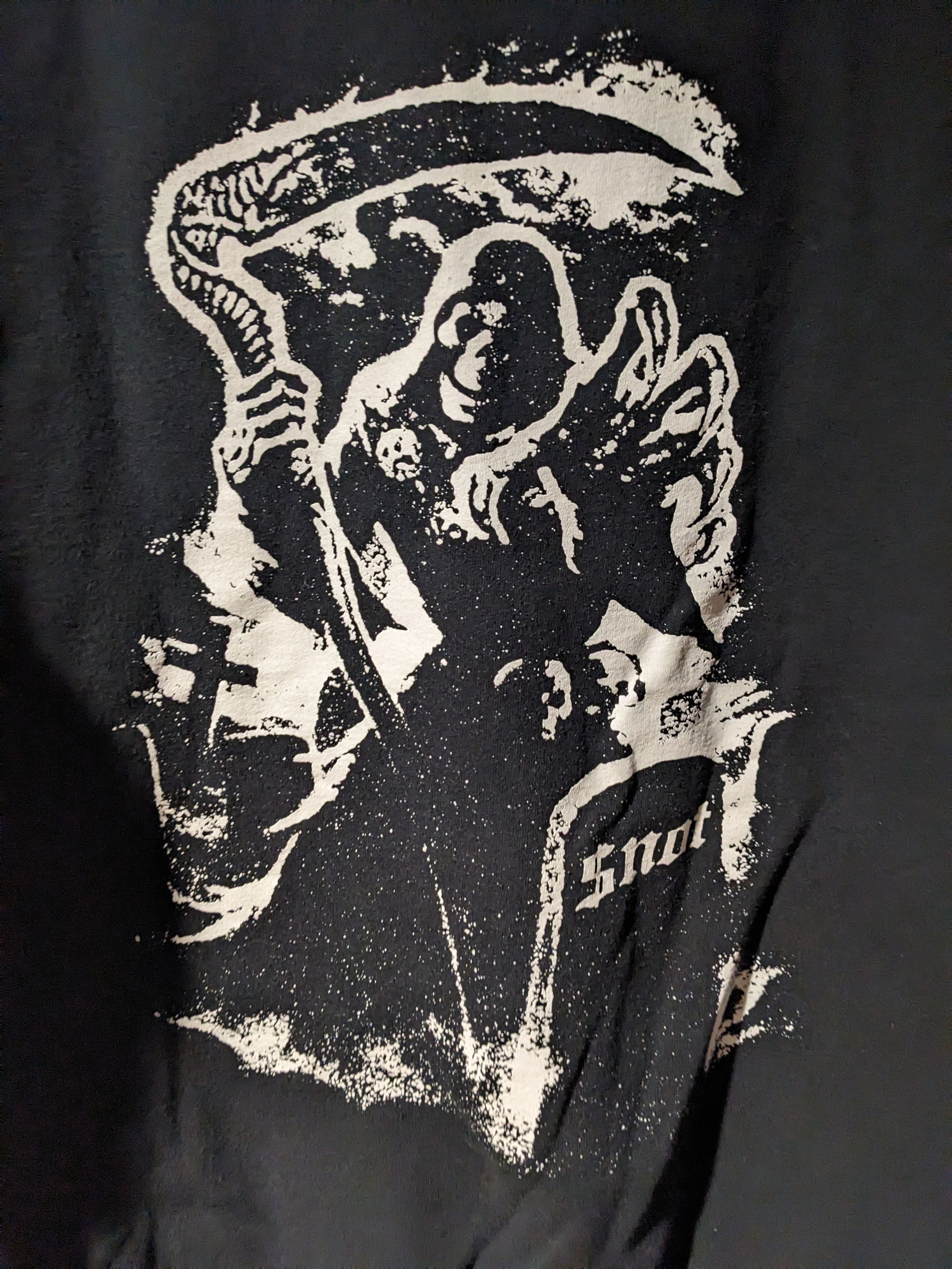 Band Tees $not New York Rapper Grim Reaper Black Large Hoodie Size US L / EU 52-54 / 3 - 2 Thumbnail