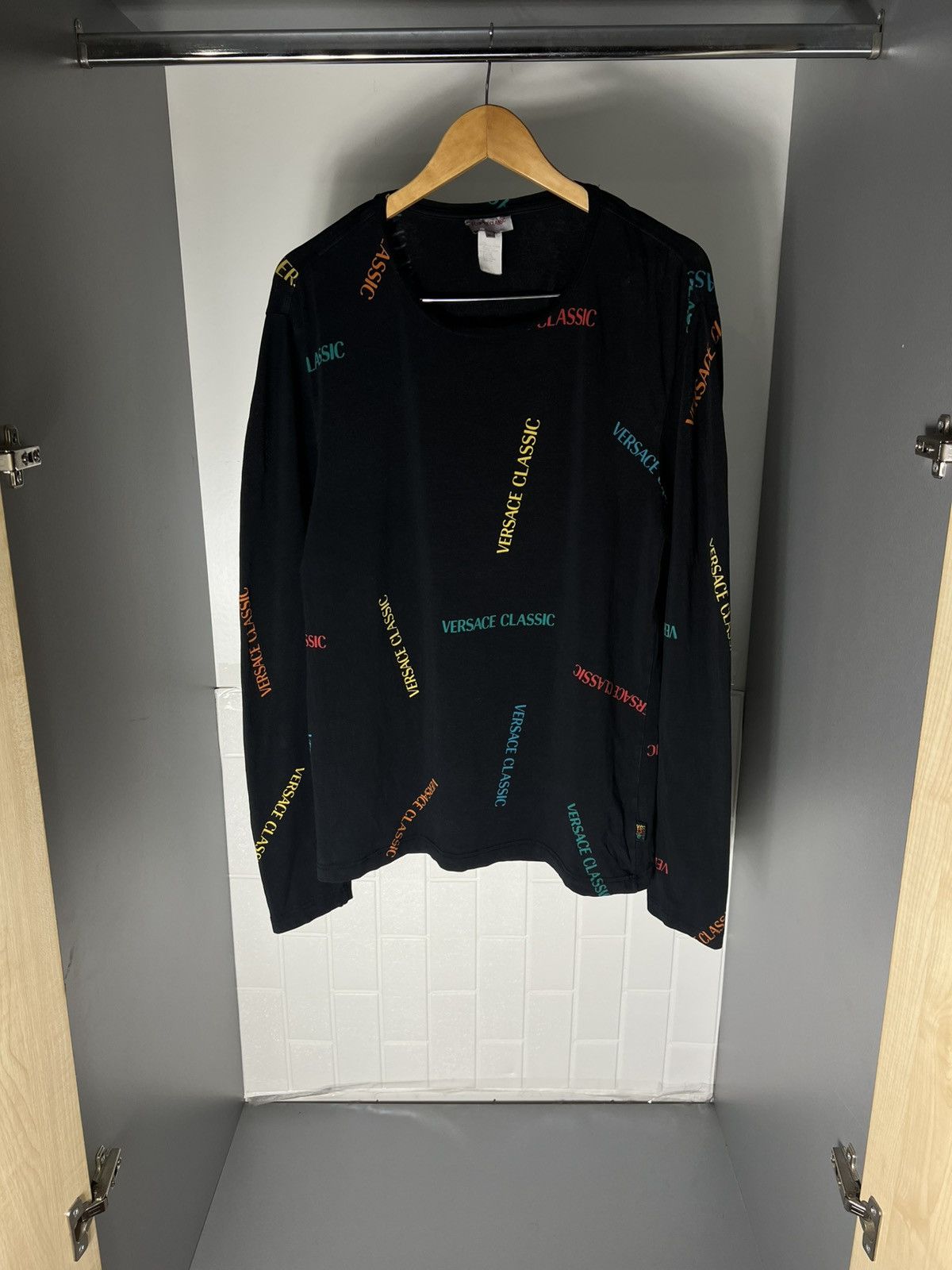 Versace VINTAGE VERSACE CLASSIC ITALIAN DESIGNER RETRO MONOGRAM 90s Size US XL / EU 56 / 4 - 8 Thumbnail