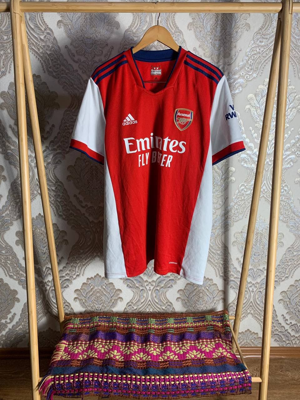 Adidas VINTAGE ADIDAS FC ARSENAL LONDON ENGLAND SOCCER JERSEY 90s Size US XXL / EU 58 / 5 - 1 Thumbnail