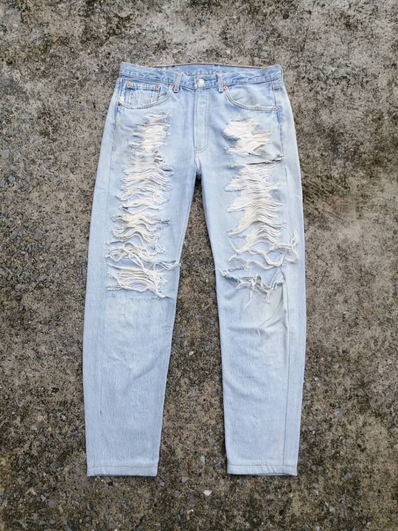 Levi's × Levi's Vintage Clothing Levi's Strauss Distressed Denim Jeans Size US 34 / EU 50 - 1 Thumbnail