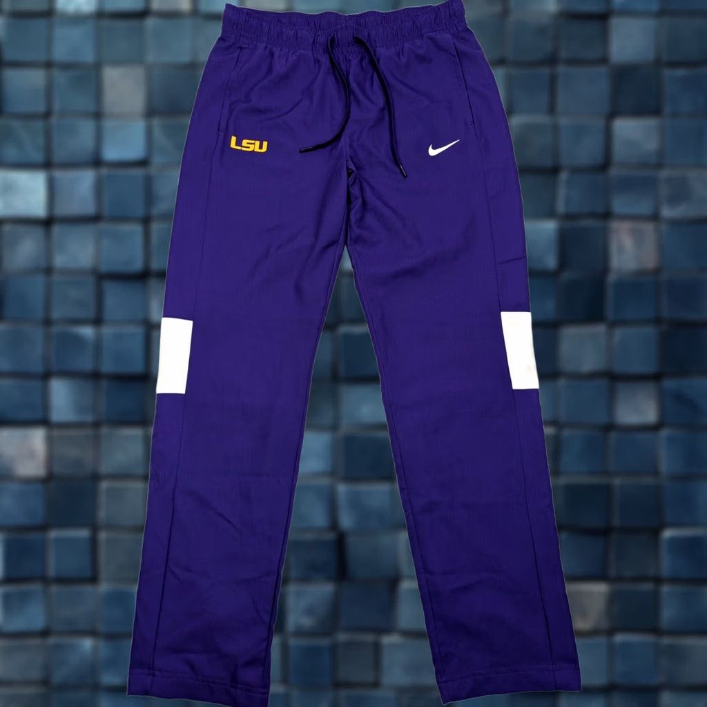 Nike Nike LSU Tigers Dri-FIT Warm Up Pants, Men M, Purple Gold, Straight Leg, Track Pants Size US 31 - 1 Thumbnail