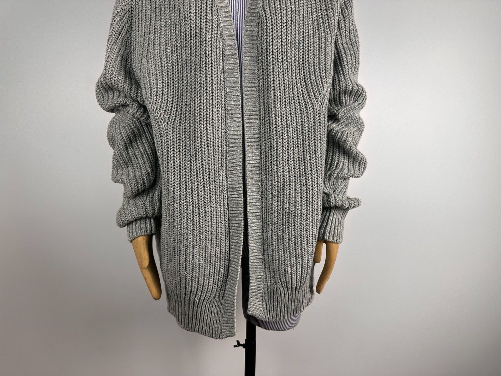 Allsaints All Saints Cardigan Womens Knitted Long Open Sweater Size L Size L / US 10 / IT 46 - 3 Thumbnail