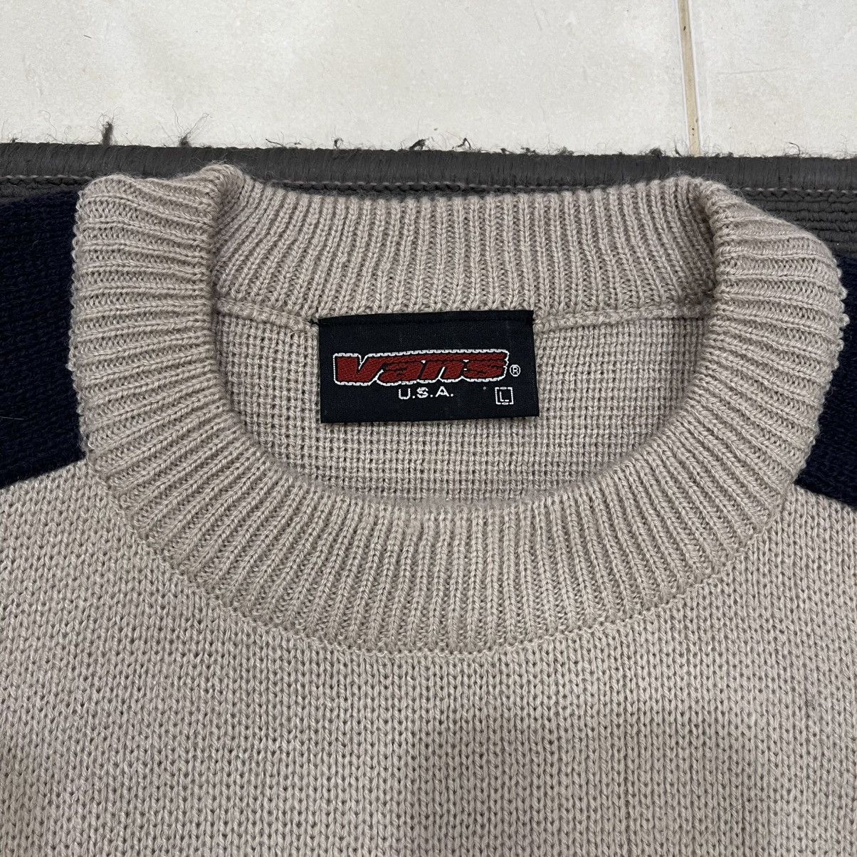 Vans Vintage 90s USA Vans Knitted Crewneck Sweater Sweatshirt Size US L / EU 52-54 / 3 - 15 Thumbnail