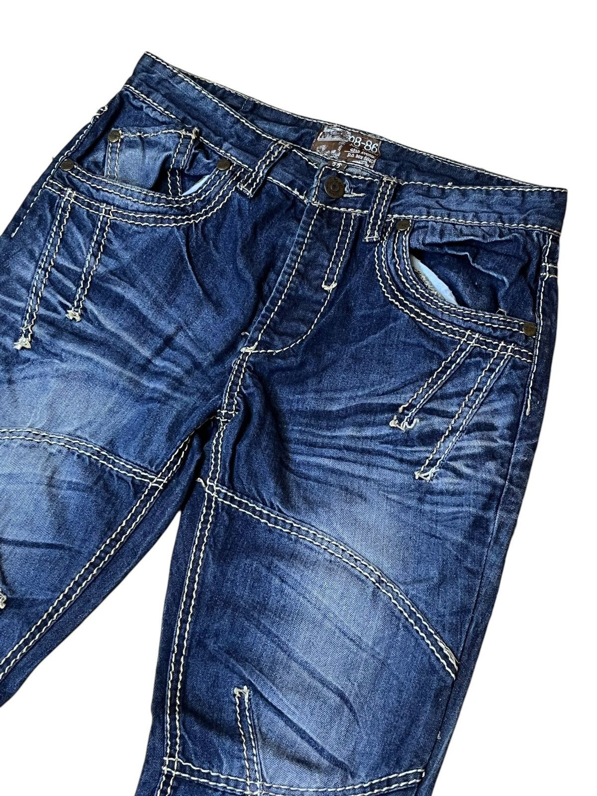 Japanese Brand SICK🔥JAPANESE BRAND REG 98-86 STYLE JEANS Size US 32 / EU 48 - 4 Thumbnail